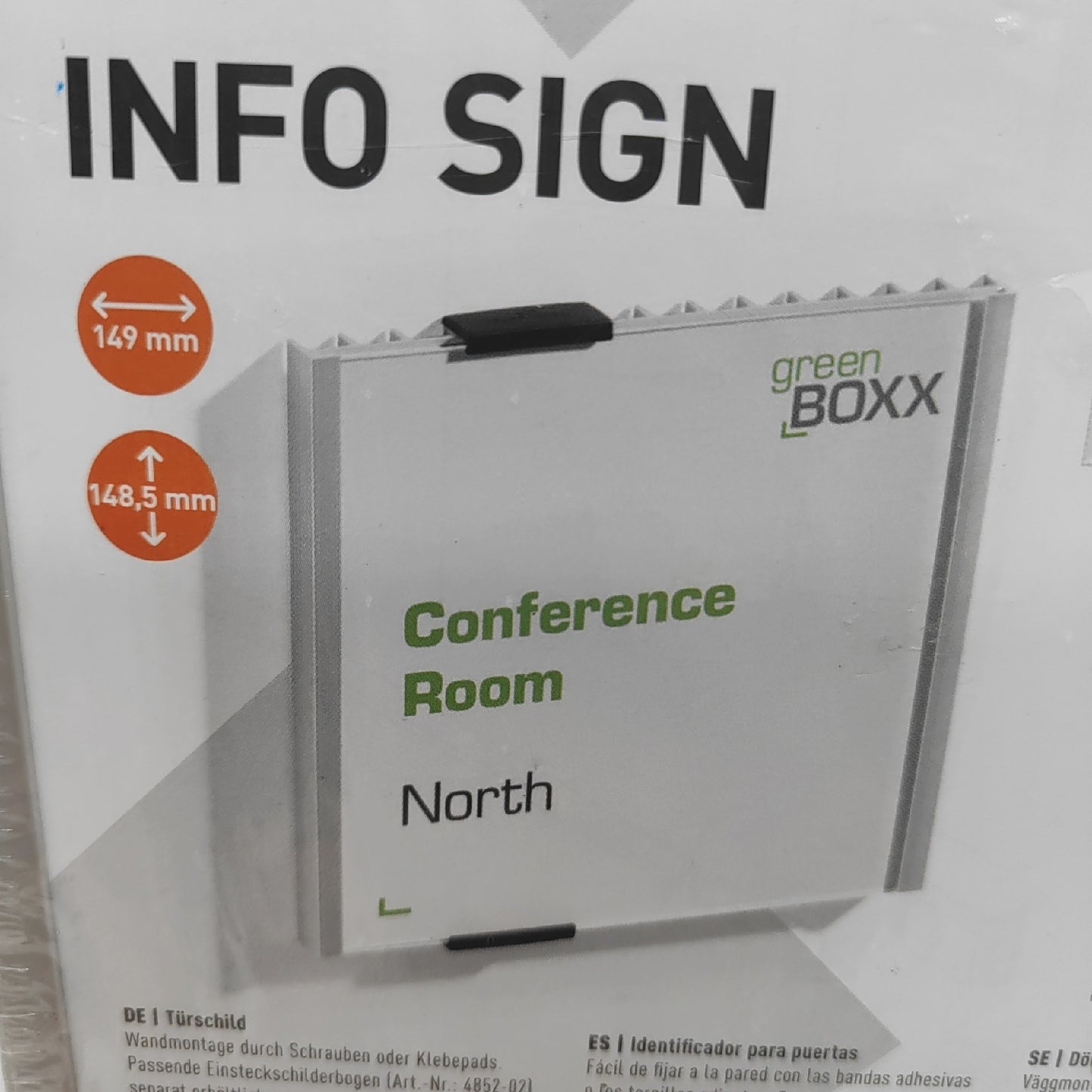 Durable Türschild Infotafel Bürobedarf 480223 Info Panel Silber passend für Türen