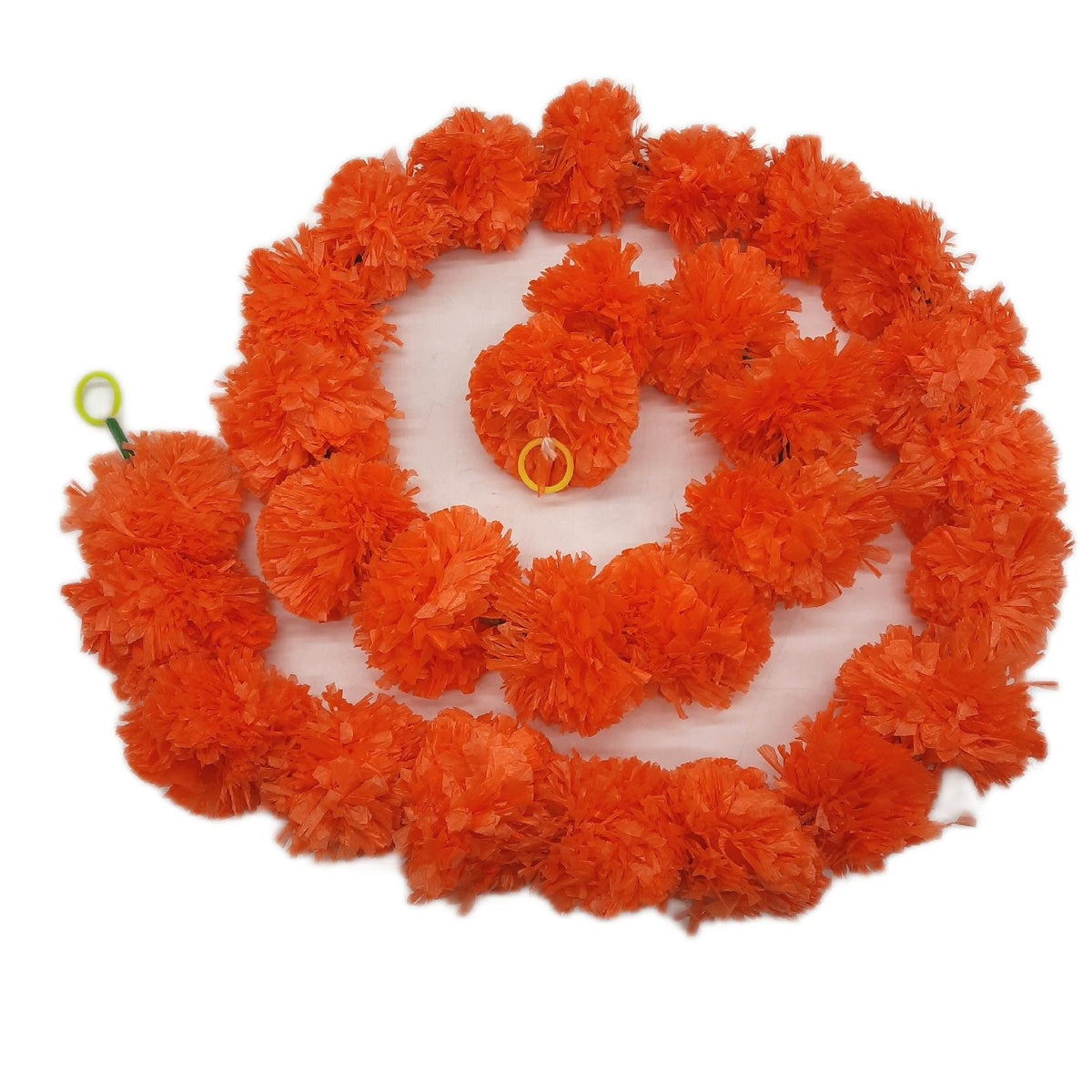 Po Veg künstliche Blumen Girlande Dekoration Ringelblume hellorange 152 cm Garten D