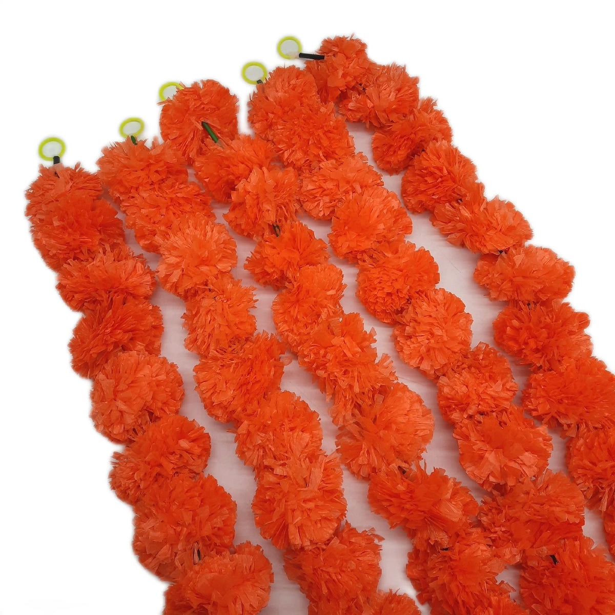 Po Veg künstliche Blumen Girlande Dekoration Ringelblume hellorange 152 cm Garten D