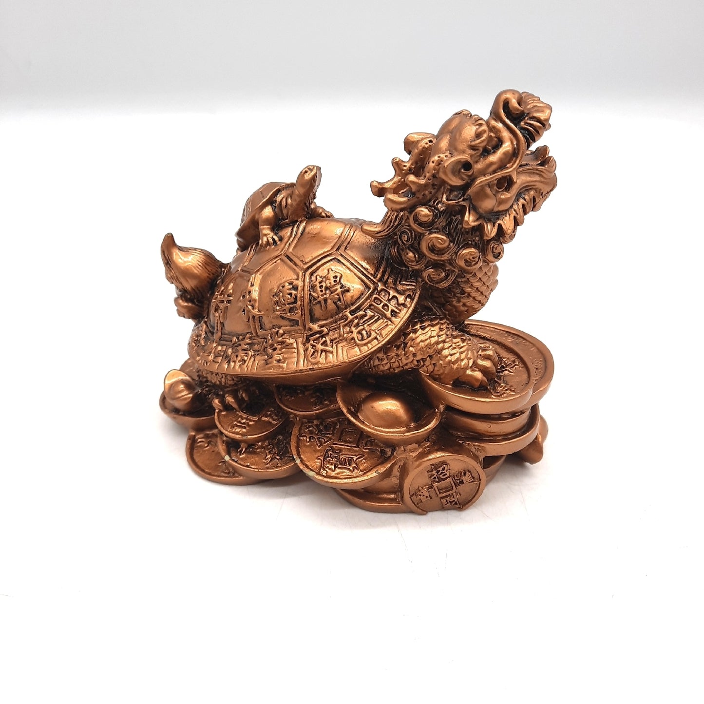 Healifty Feng Shui Deko Schildkroete Skulptur Drache leichte Beschädigung