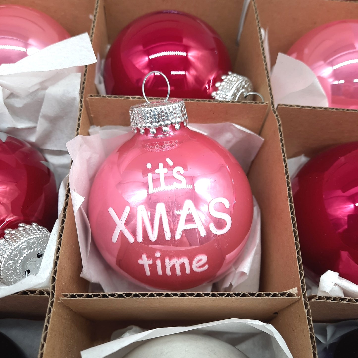 Hemann Christbaumkugeln Weihnachtsschmuck Deco 20er Set Berry Mix fest