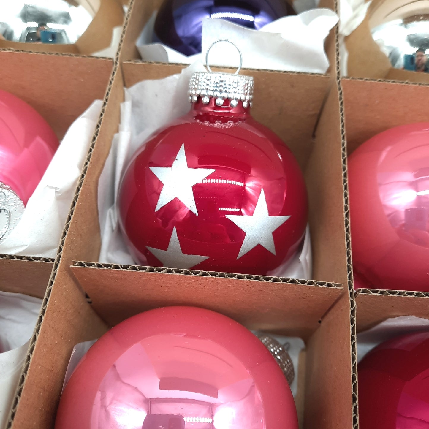 Hemann Christbaumkugeln Weihnachtsschmuck Deco 20er Set Berry Mix fest