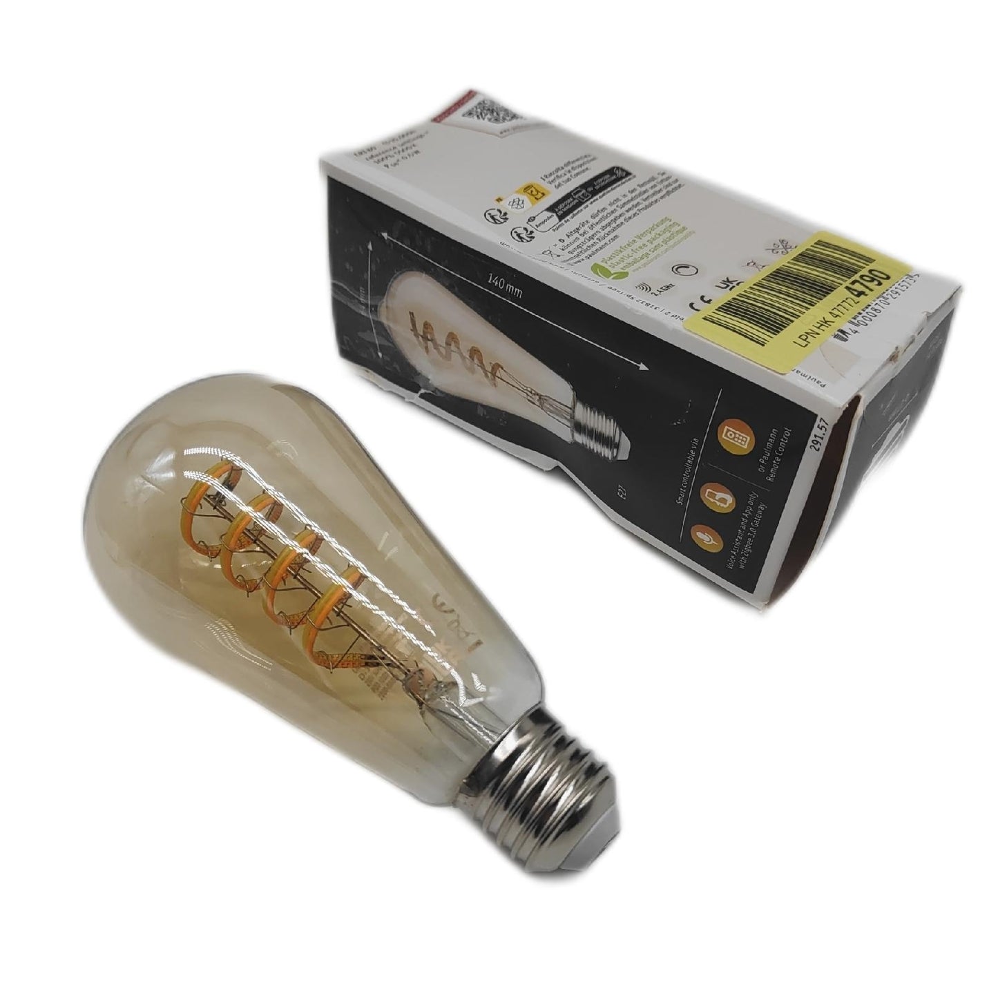 Paulmann LED Lampe Beleuchtung Filam t 230V Smart Home Zigbee Kolb ST