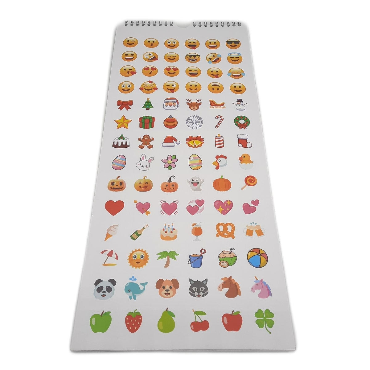 Alpha Edition - Kreativ-Kalender Familienplaner 2026 – Bastelkalender 19,5×45 cm mit 5 Spalten – individuell gestaltbar mit Foto, Zeichnung & Bastelideen – mit Notizplatz, inkl. Stickerbogen