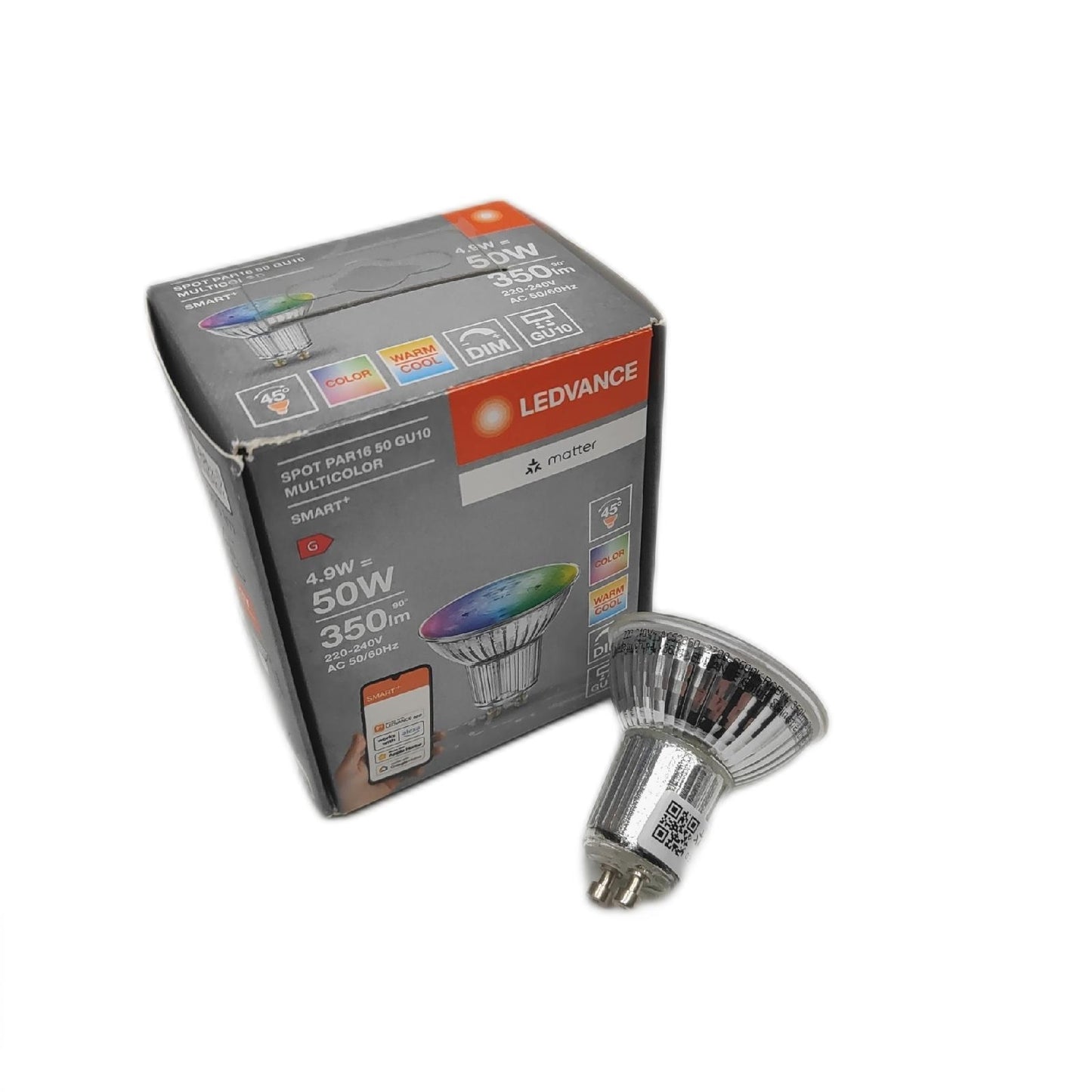 LEDVANCE LED Reflektorlampe Beleuchtung SMART PLUS MATTER kompatibel mit Google Alexa