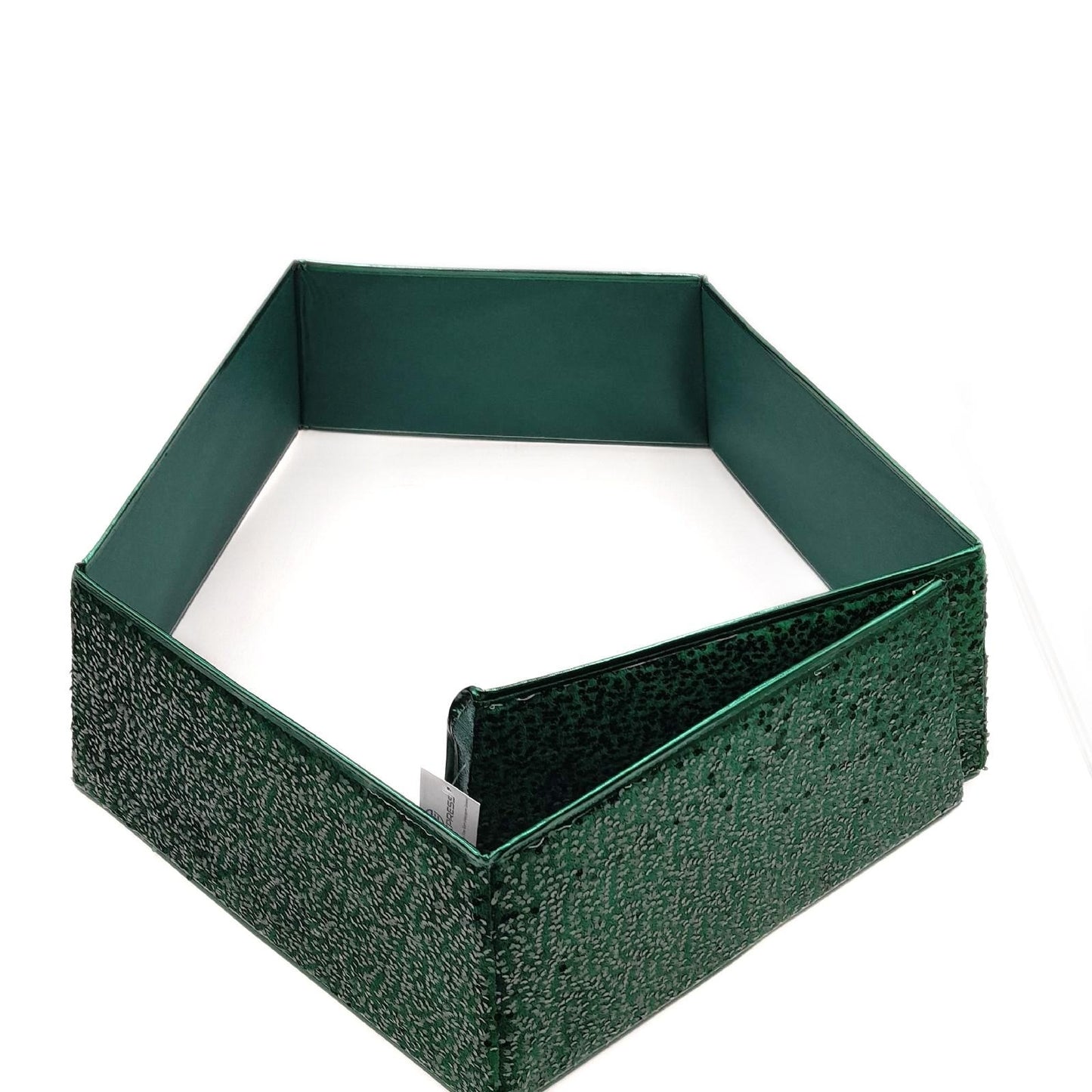 DECO EXPRESS Christbaumstaender Abdeckung Weihnachtsdeko 85 x 25 cm Glitzer