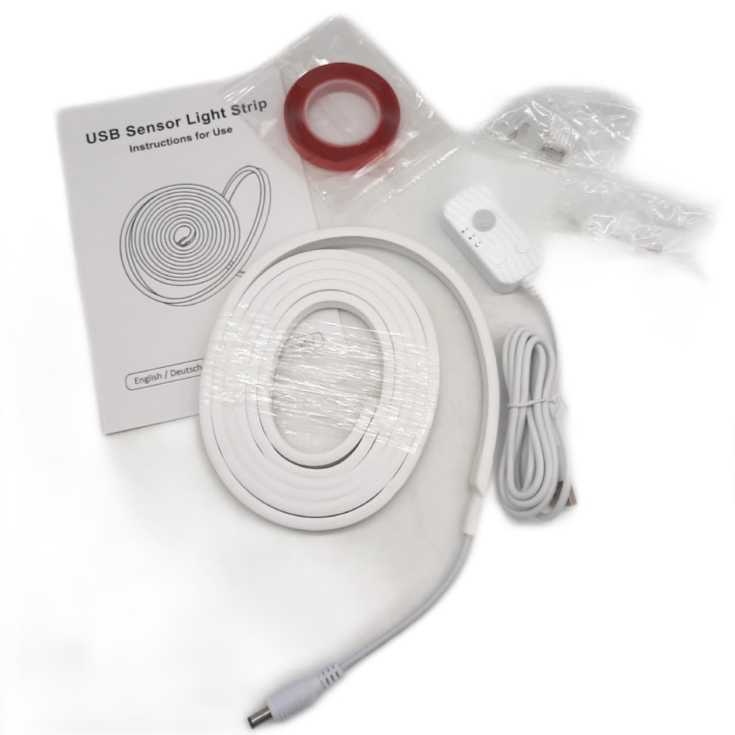 YOODI LED Band Beleuchtung Innenbereich Warmes Licht 2 Meter Bewegungsmelder Flexibel