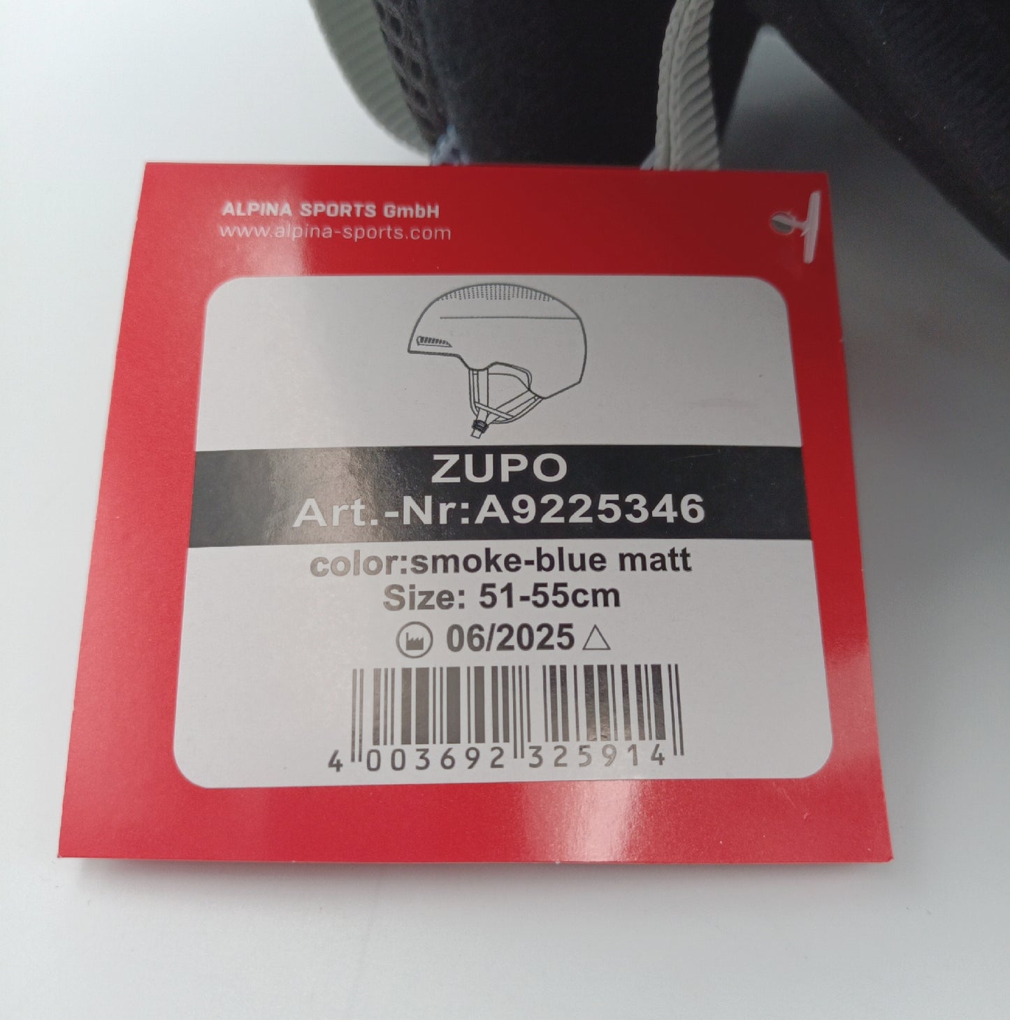 Alpina Skihelm Jugend Snowboardhelm Zupo Smoke Blue Schutzhelm Wintersport Kinder