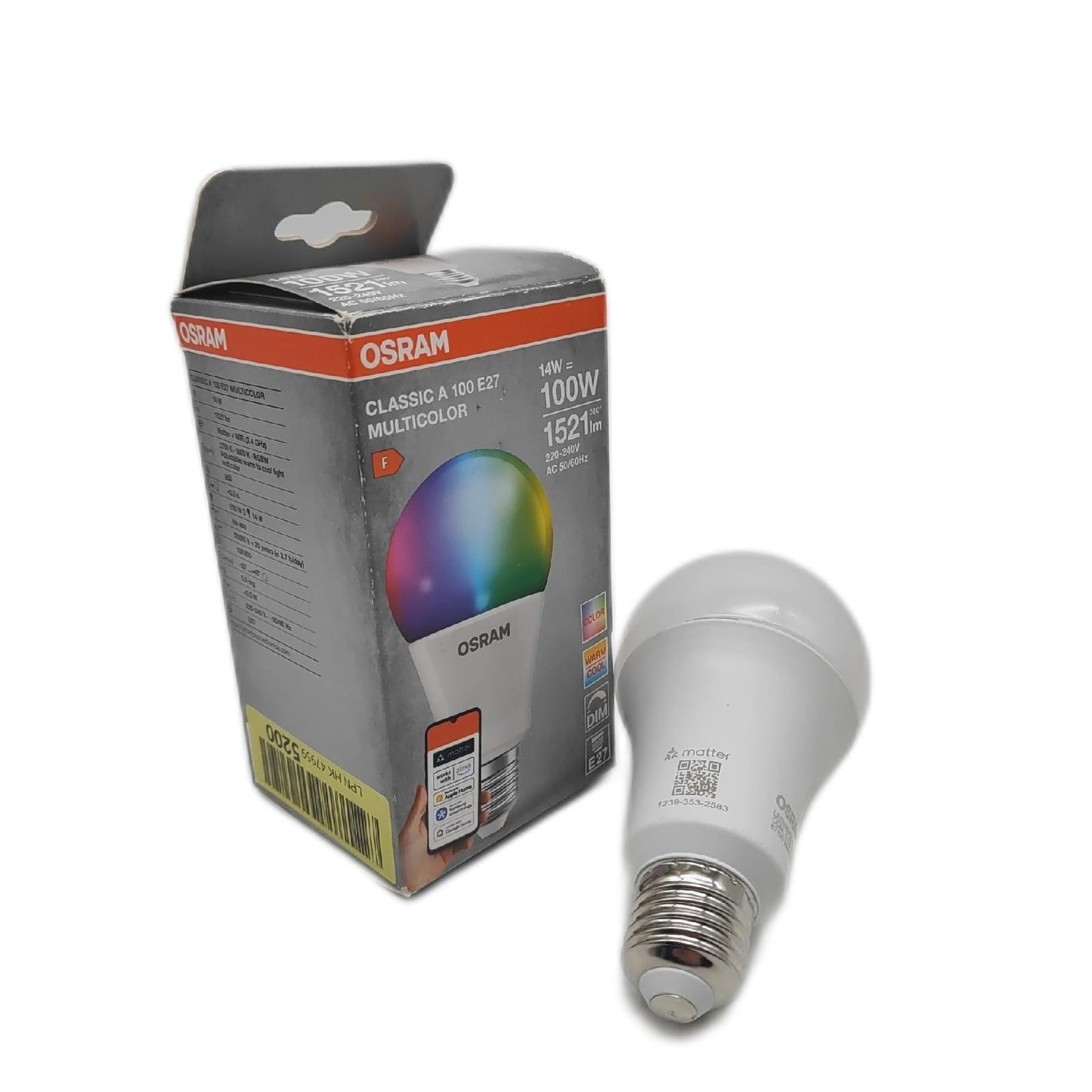 OSRAM LED Lampe Beleuchtung Smart Plus E27 Sockel warmweiß dimmbar energieeff