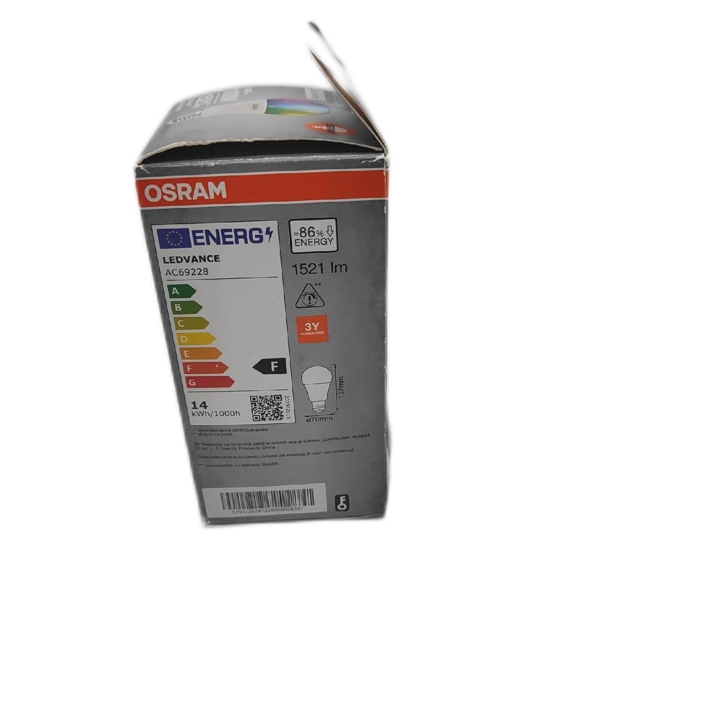 OSRAM LED Lampe Beleuchtung Smart Plus E27 Sockel warmweiß dimmbar energieeff