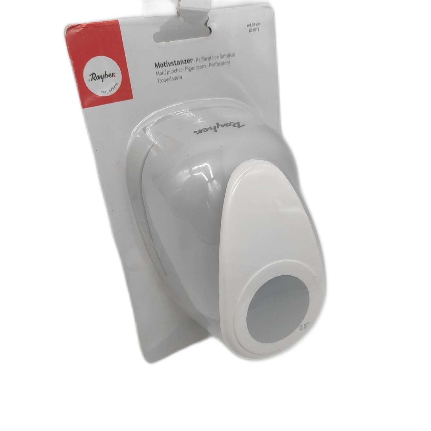 Rayher Papierstanzmaschine Bastelbedarf 58650000 Tab Punch Stanzwerkzeug für Papier