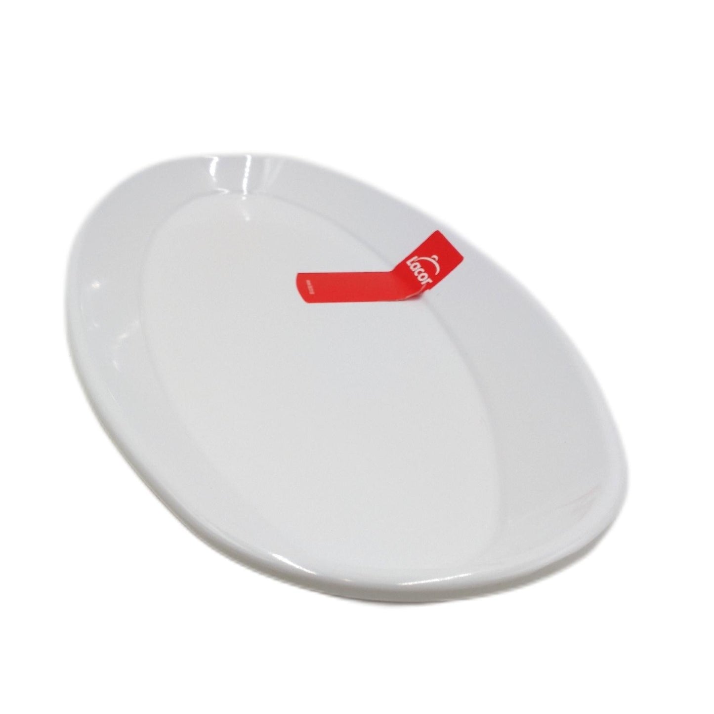 Lacor Servierplatte Geschirr Küchenzubehör 57 x 22 cm weiß elegant für Fisch