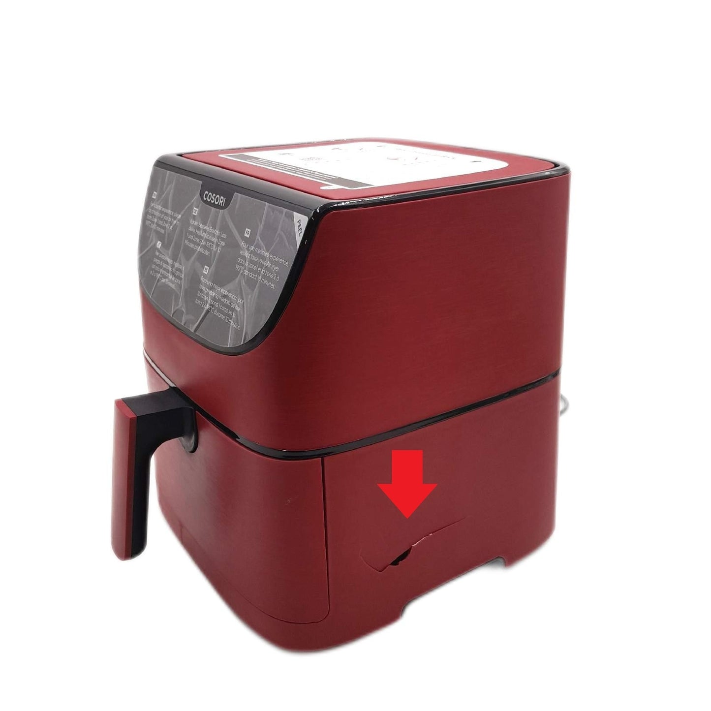 COSORI Heissluftfritteuse 55L XXL Rot voll funktionstuechtig Trans