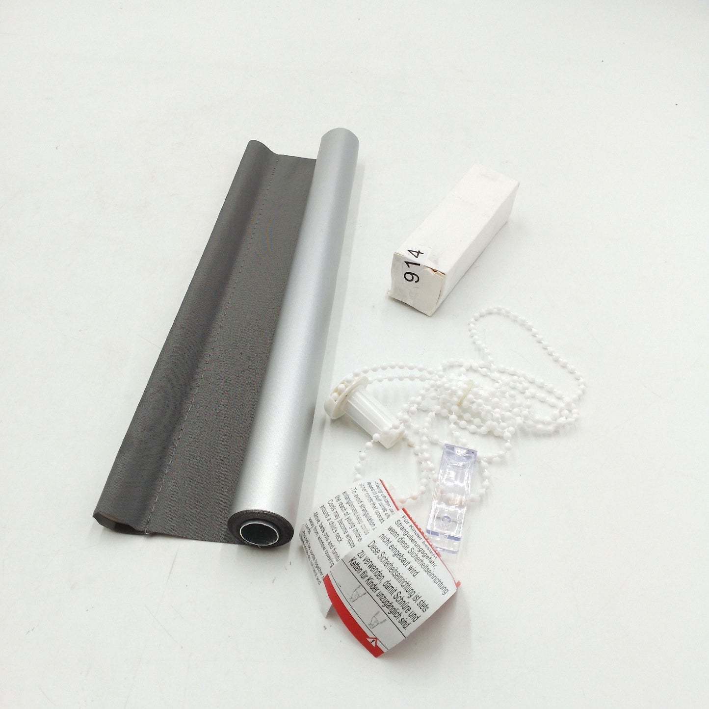 K Home Thermorollo Verdunklungsrollo Badezimmer Grau B40xH200 CM Sichtschutz