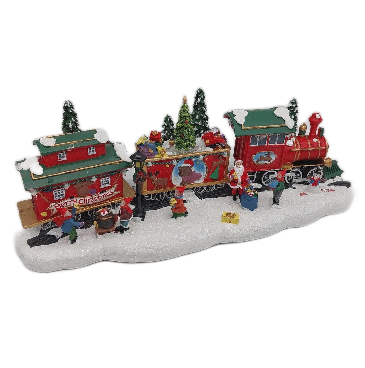 Konstsmide LED Serie Zug Dekoration Weihnachten Musik rotierende Waggons zwei