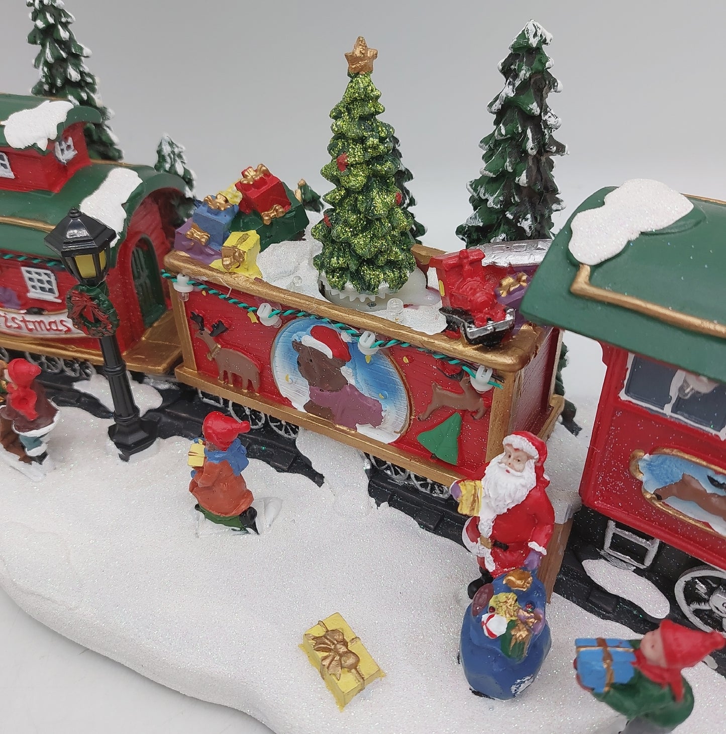 Konstsmide LED Serie Zug Dekoration Weihnachten Musik rotierende Waggons zwei