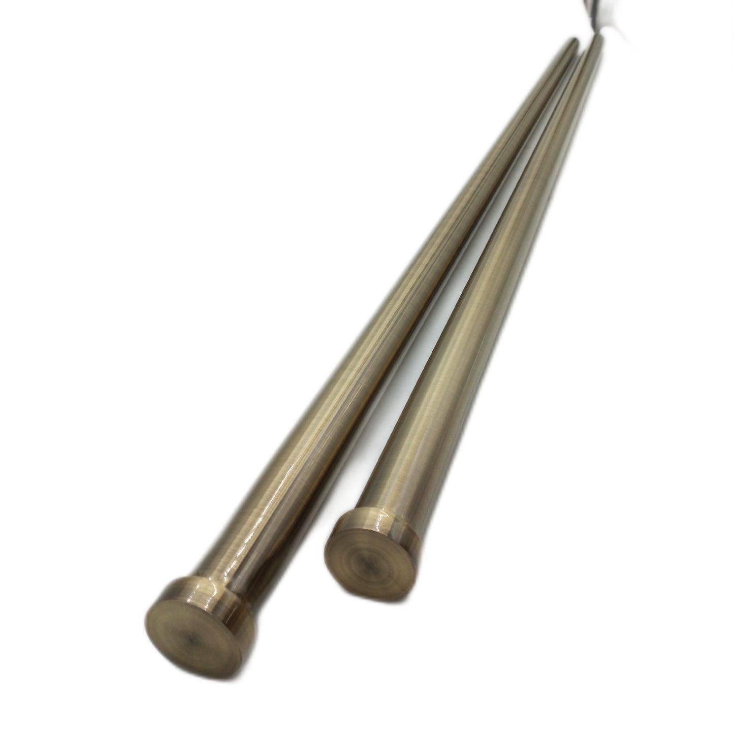 Gardinenstangen-Set 76 cm bis 316 cm Antik-Messing ausziehbar Ga - Unvollständig