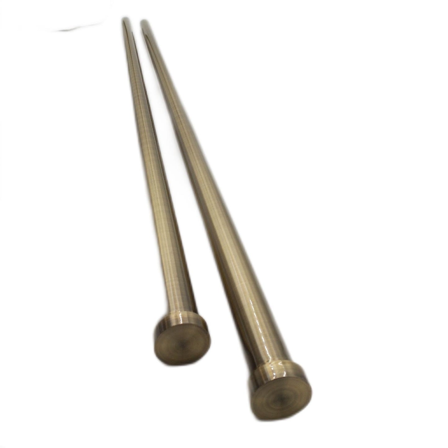 Gardinenstangen-Set 76 cm bis 316 cm Antik-Messing ausziehbar Ga - Unvollständig