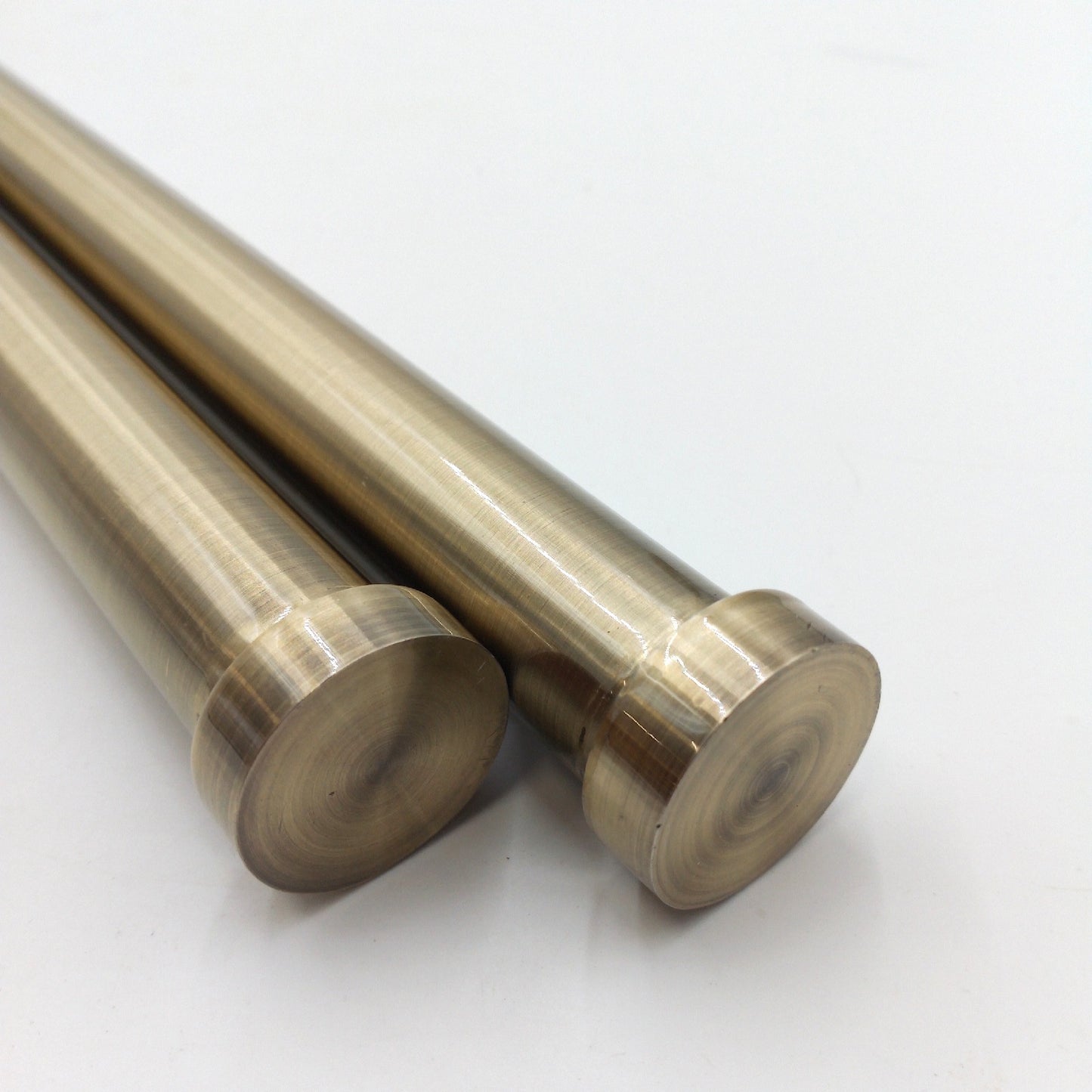 Gardinenstangen-Set 76 cm bis 316 cm Antik-Messing ausziehbar Ga - Unvollständig