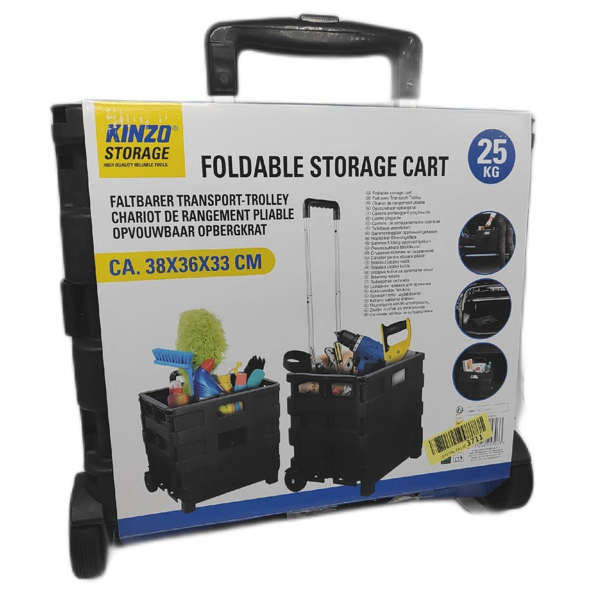 Kinzo Transporttrolley Klappbare Transportlösung Transportwagen 05703 Komfortabler Helfer für