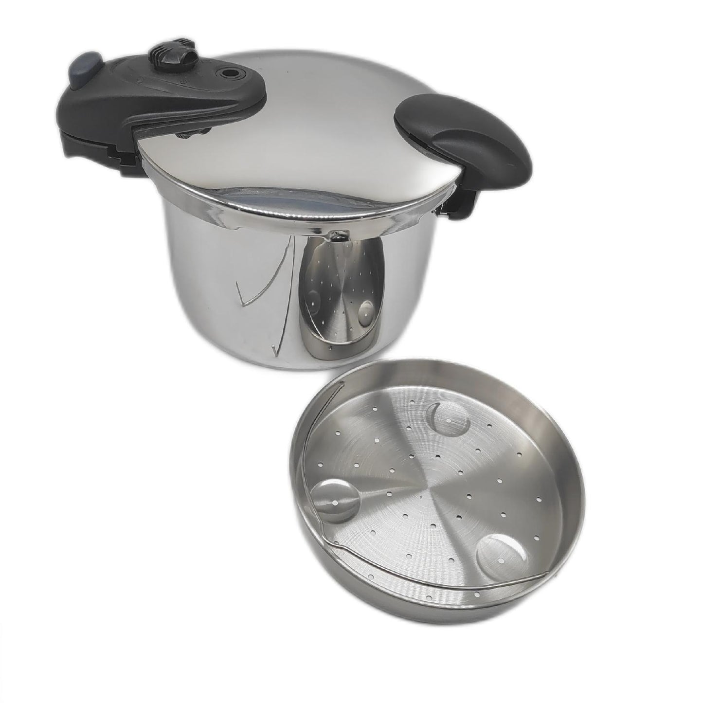 Illico Schnellkochtopf Kochgeschirr Ø22cm 6 Liter Edelstahl Bajonett Koch