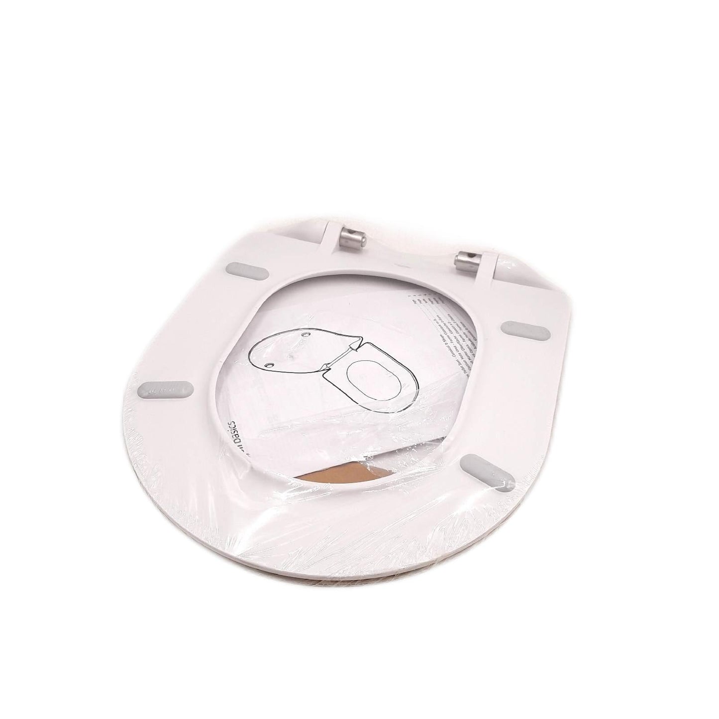 Amazon Basics Toilettensitz Badzubehör D förmiger Urea mattiertes Weiß 365