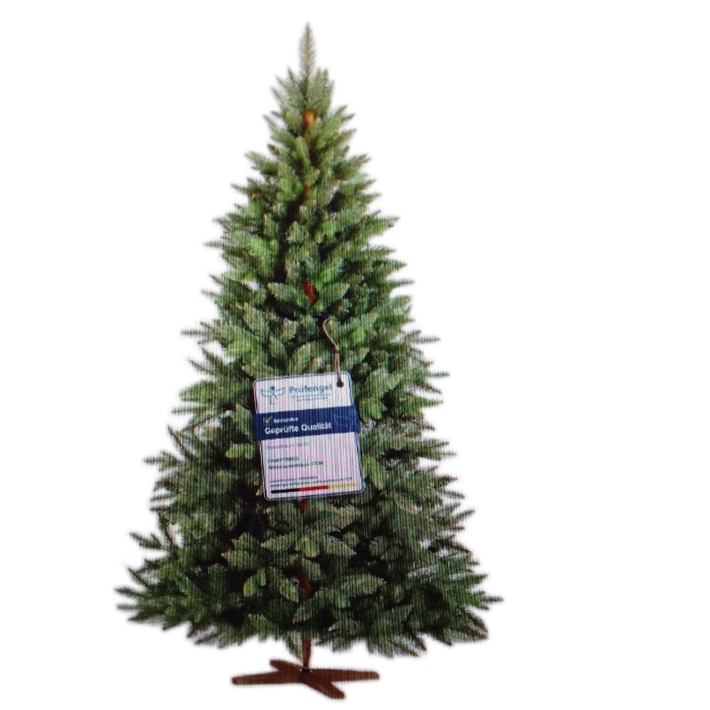 FairyTrees Weihnachtsbaum künstlich Nordmanntanne Weihnachtsdekoration Premium 220 cm naturget