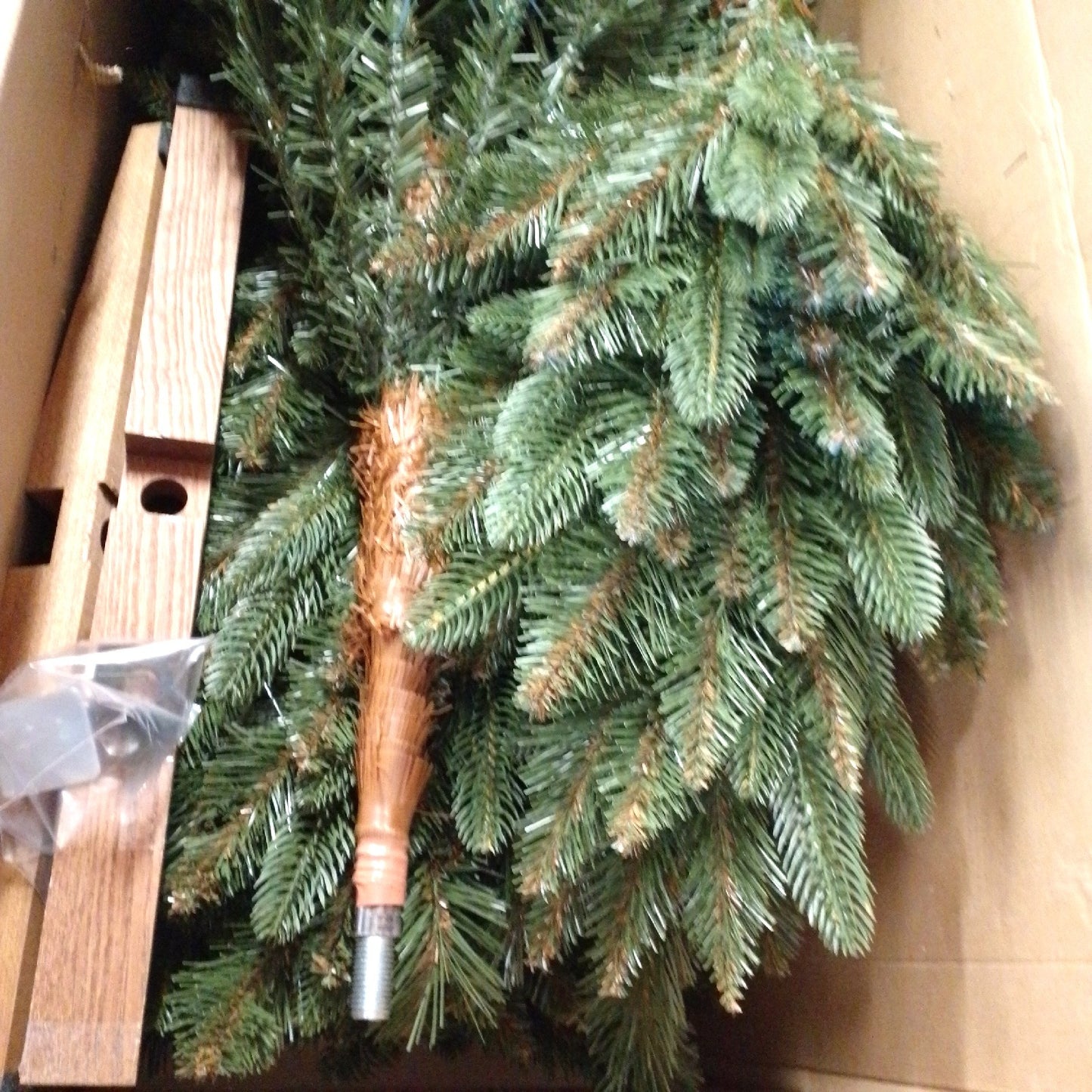 FairyTrees Weihnachtsbaum künstlich Nordmanntanne Weihnachtsdekoration Premium 220 cm naturget