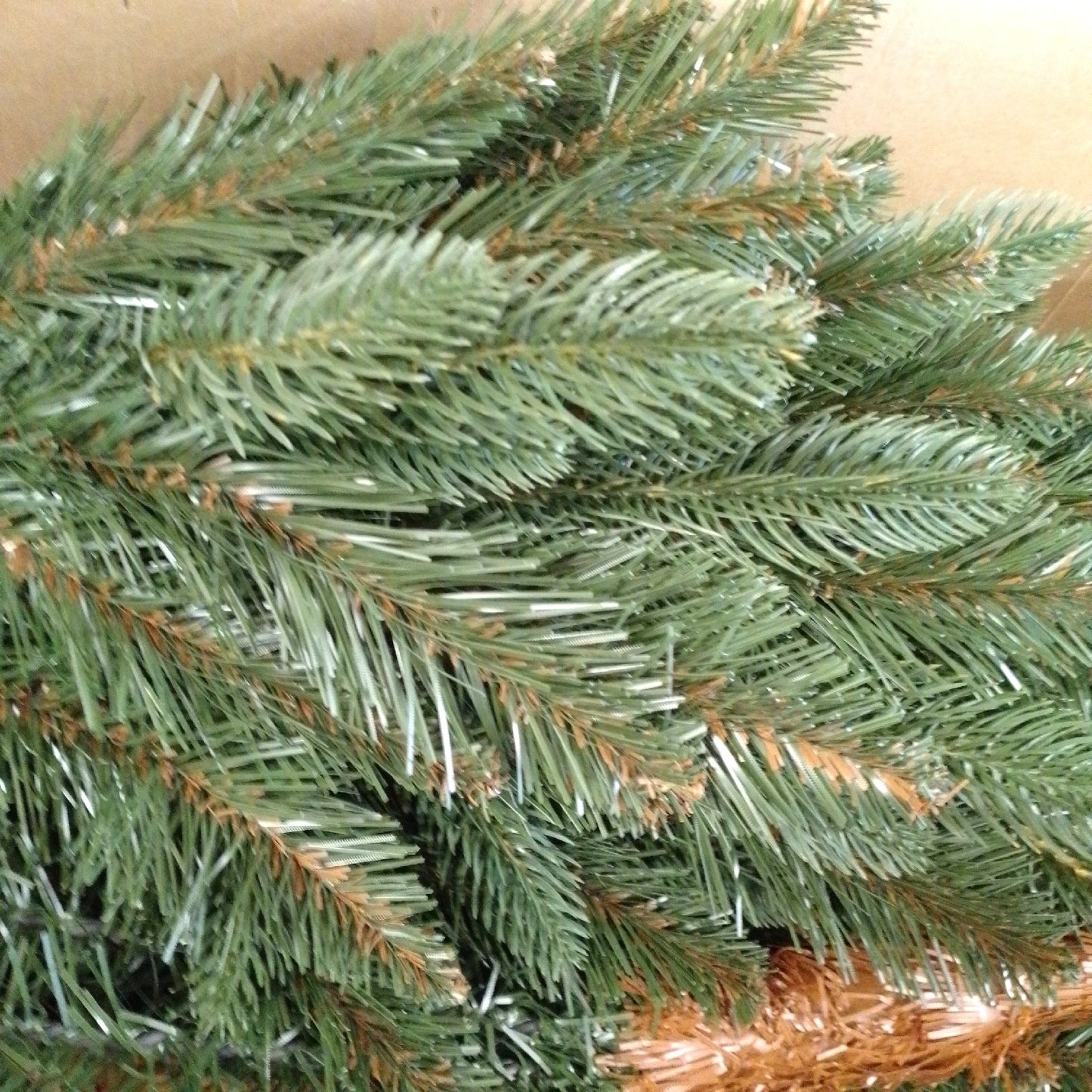 FairyTrees Weihnachtsbaum künstlich Nordmanntanne Weihnachtsdekoration Premium 220 cm naturget