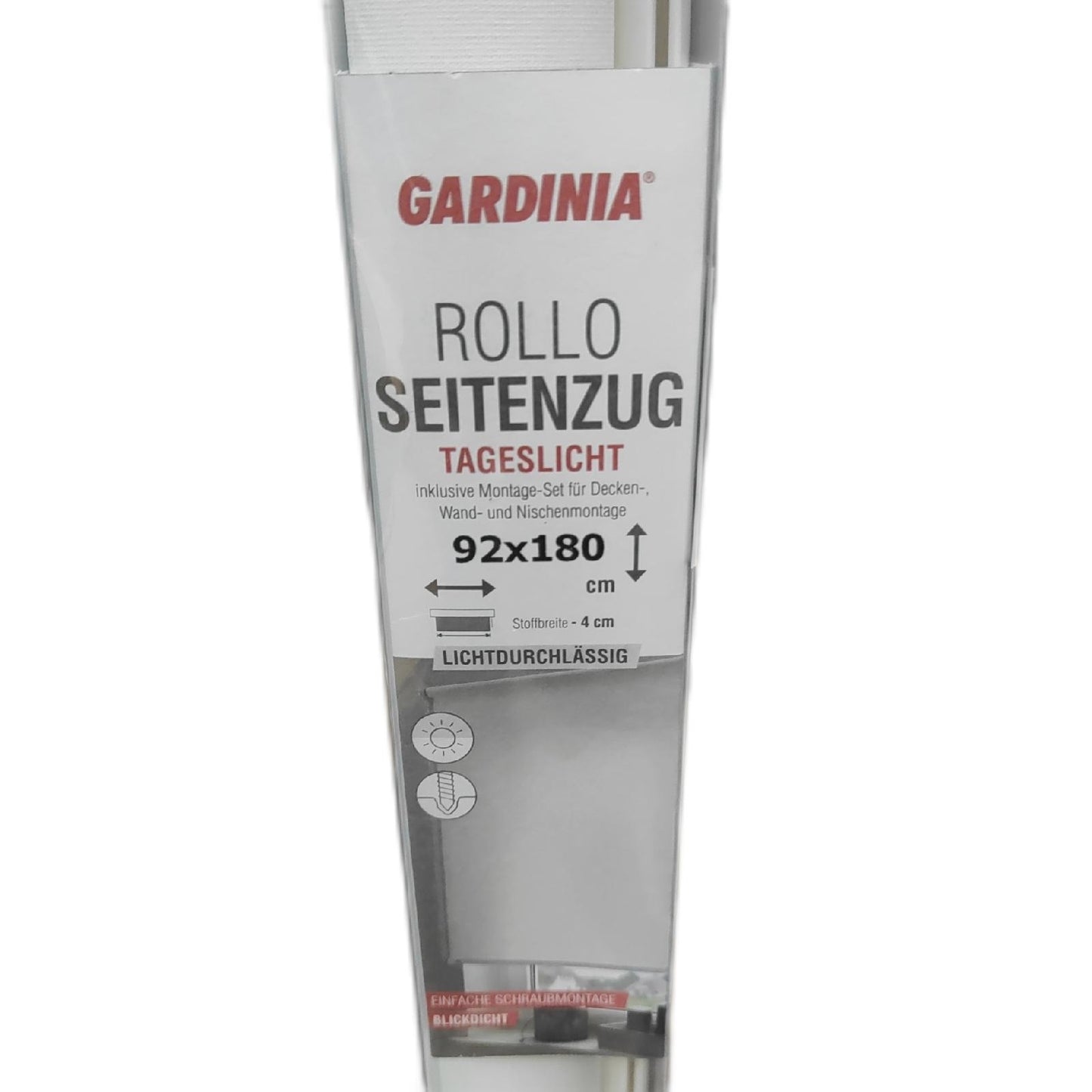 Gardinia Rollo Fensterdekoration Lichtschutz Se Zug Rollo Deck Wand Nisch Montage Sichtschutz