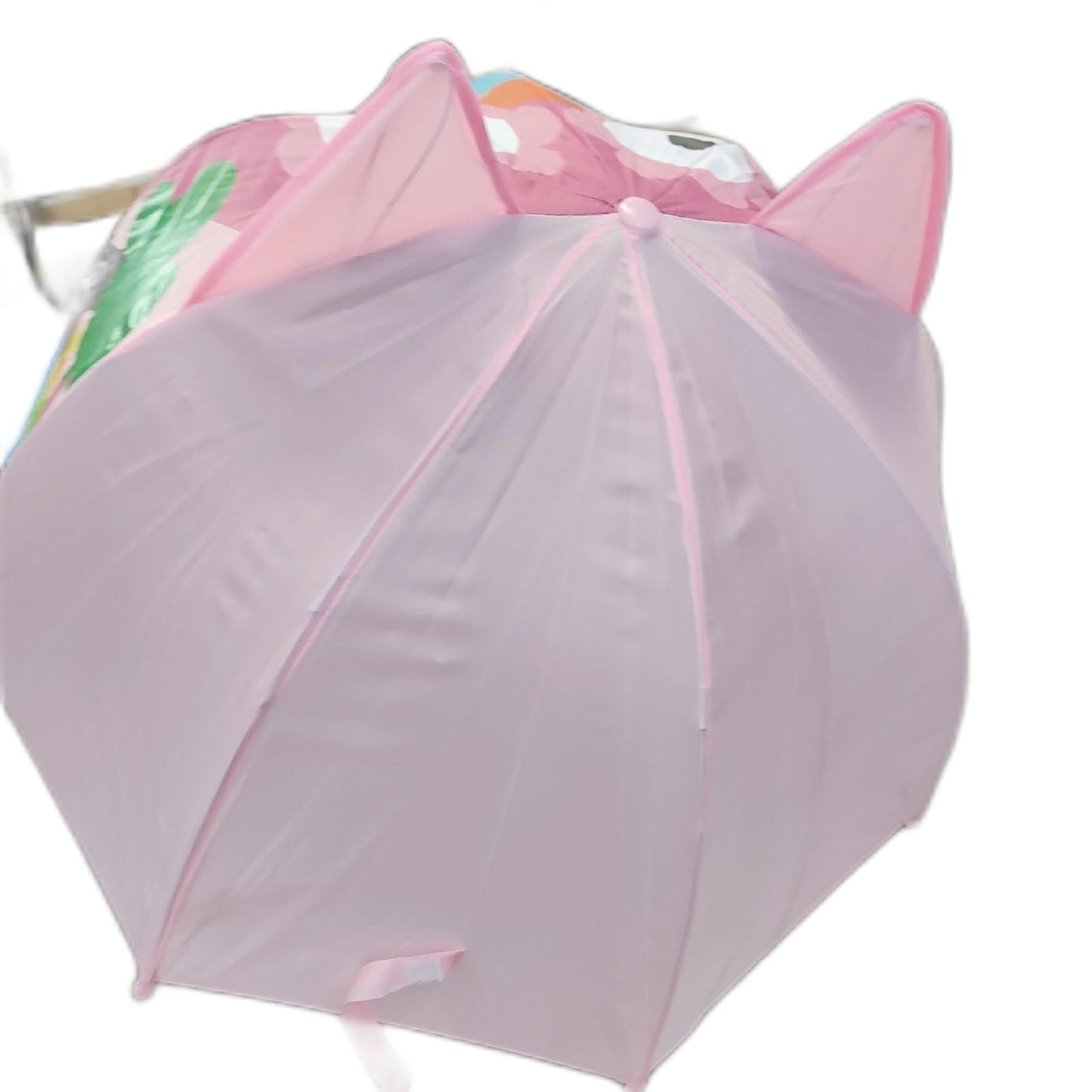 Relaxdays Kinderregenschirm Regenschutz Eule Modell 3D geeignet für Mädchen Jungen klein bunt