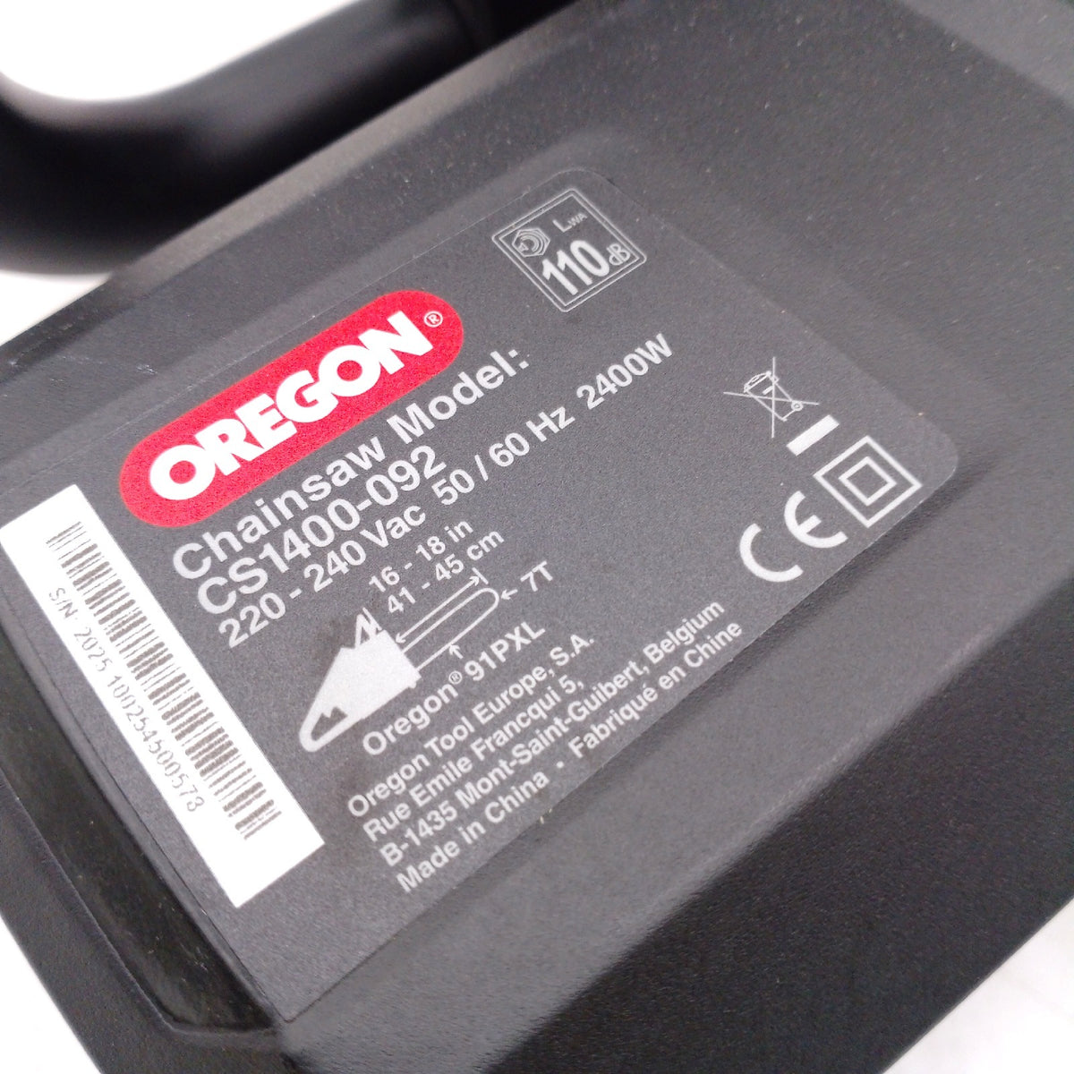 Oregon Kettensäge Gartengeräte CS1400 2400 Watt Leistungsstark