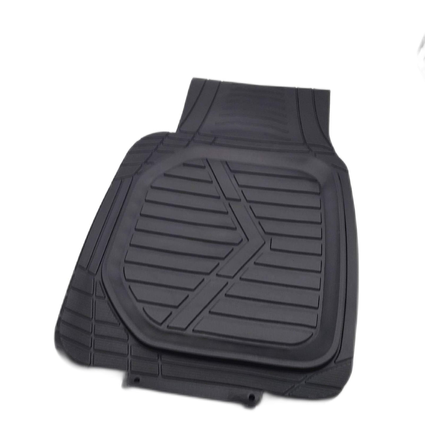 Amazon Basics Fußmatten Set Auto Innenausstattung Universal Allwetter Schutz Schwarz PVC