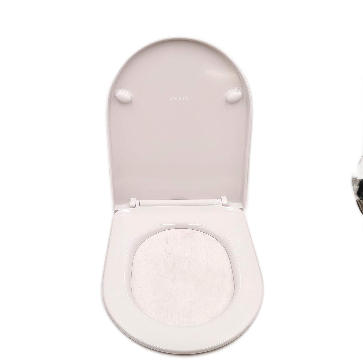 SCHÃTTE D-Form WC-Sitz Absenkautomatik Abnehmbarer Klodeckel aus bruchsicherem
