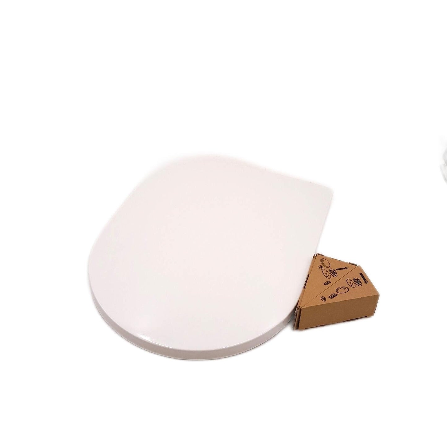 SCHÃTTE D-Form WC-Sitz Absenkautomatik Abnehmbarer Klodeckel aus bruchsicherem