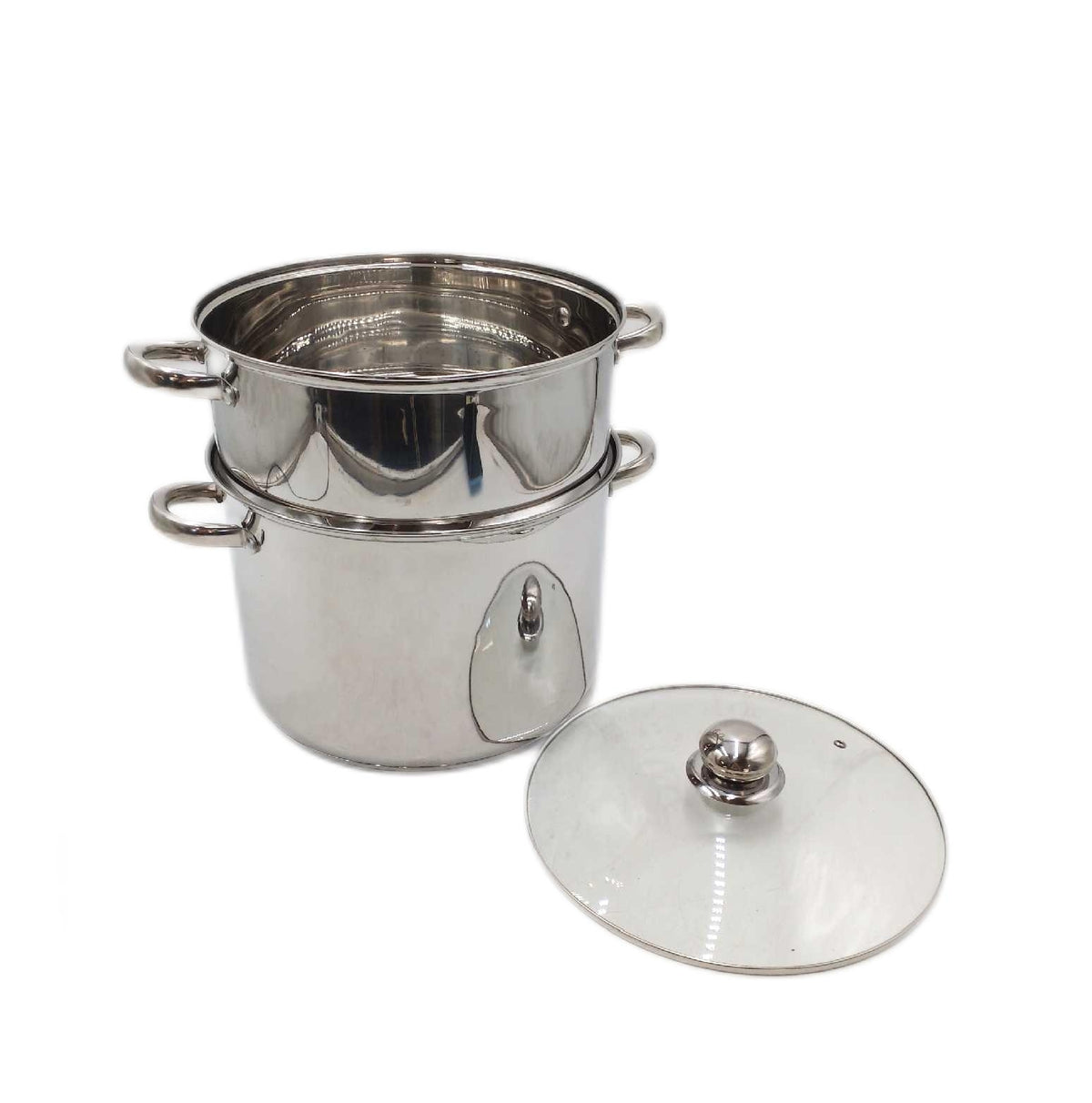 Kamberg Dampfgarer Kochtopf Küche Couscous 3 in 1 Edelstahl Durch