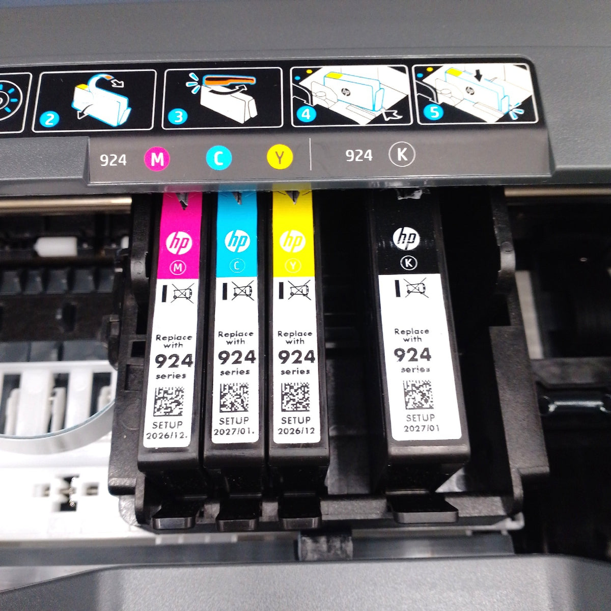 HP Officejet Pro 8122E Multifunktionsdrucker Defekt Setup Patronen fehlt