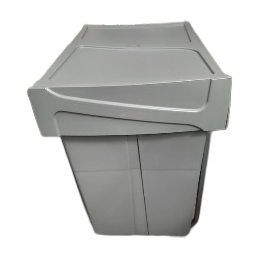 Emuca Recycling Behälter Küche Bodenbefestigung Handauszug 2x25 Liter