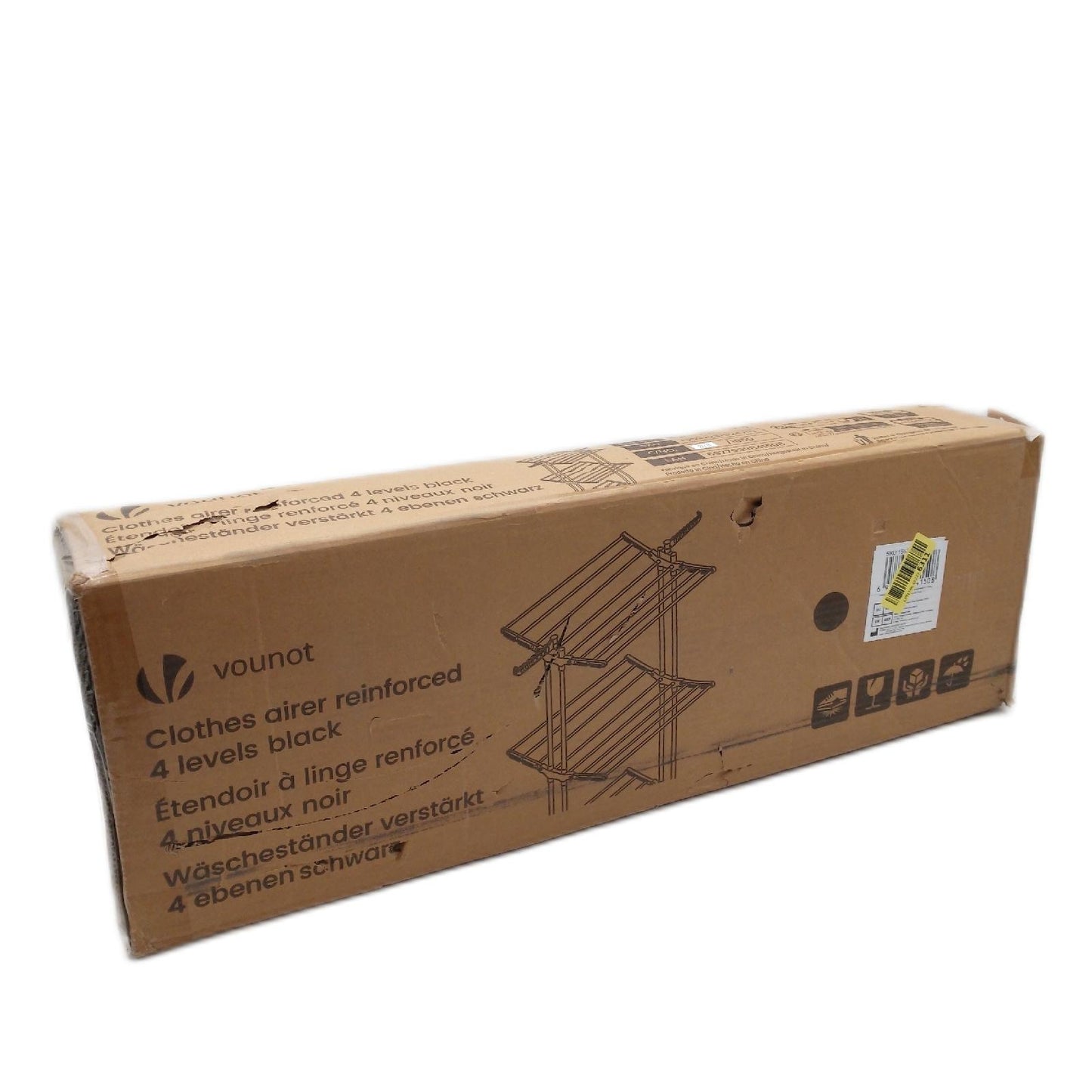 Wäscheständer Wäschetrockner Haushalt 4 Ebenen 125 x 62