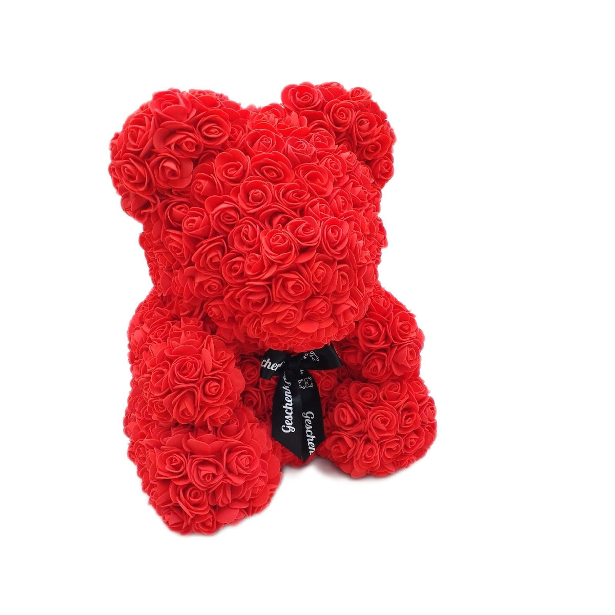 BÄRGESCHENK Big Classic Rosen Bär 40cm aus Ewigen Rosen Geschenkbox Hellrot