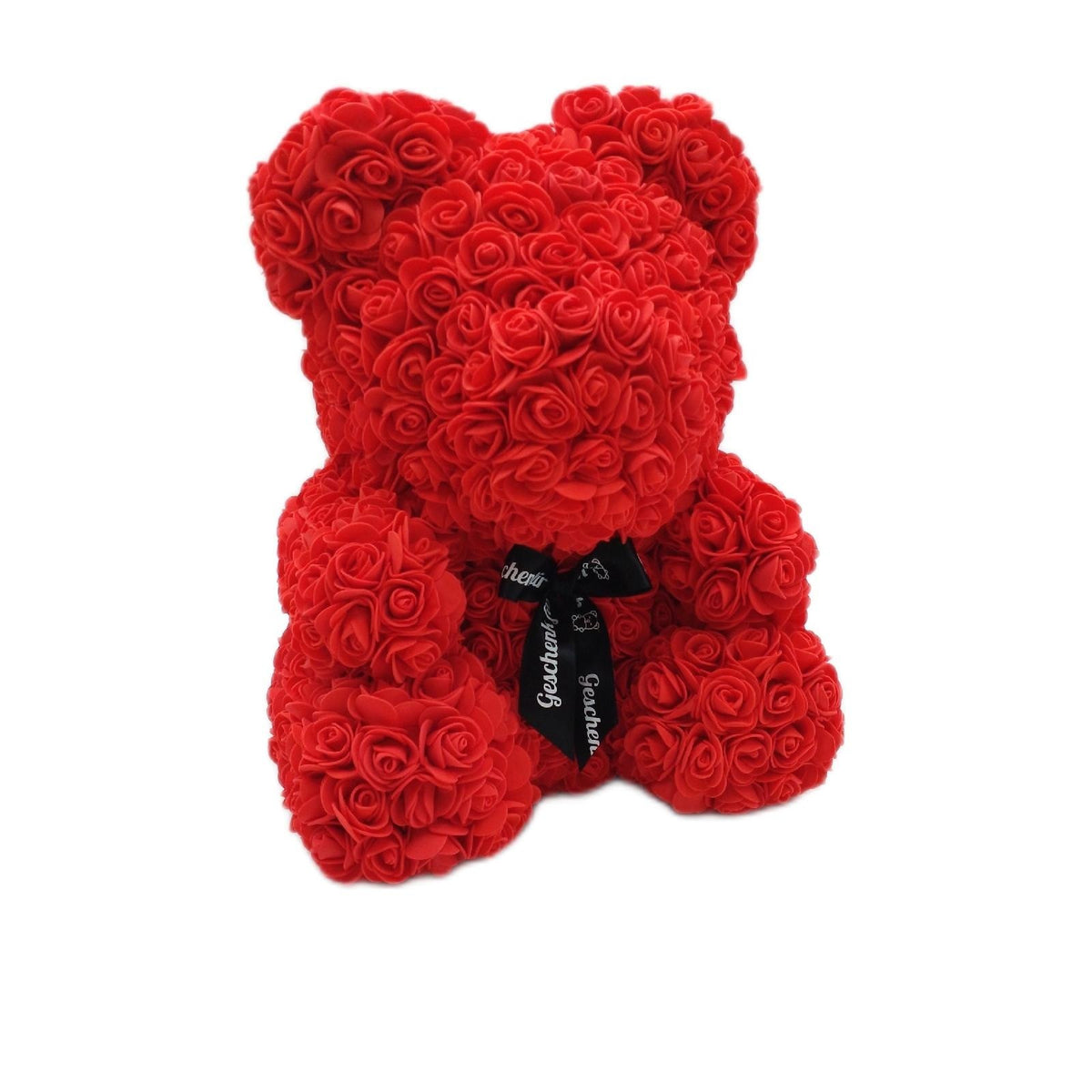 BÄRGESCHENK Big Classic Rosen Bär 40cm aus Ewigen Rosen Geschenkbox Hellrot