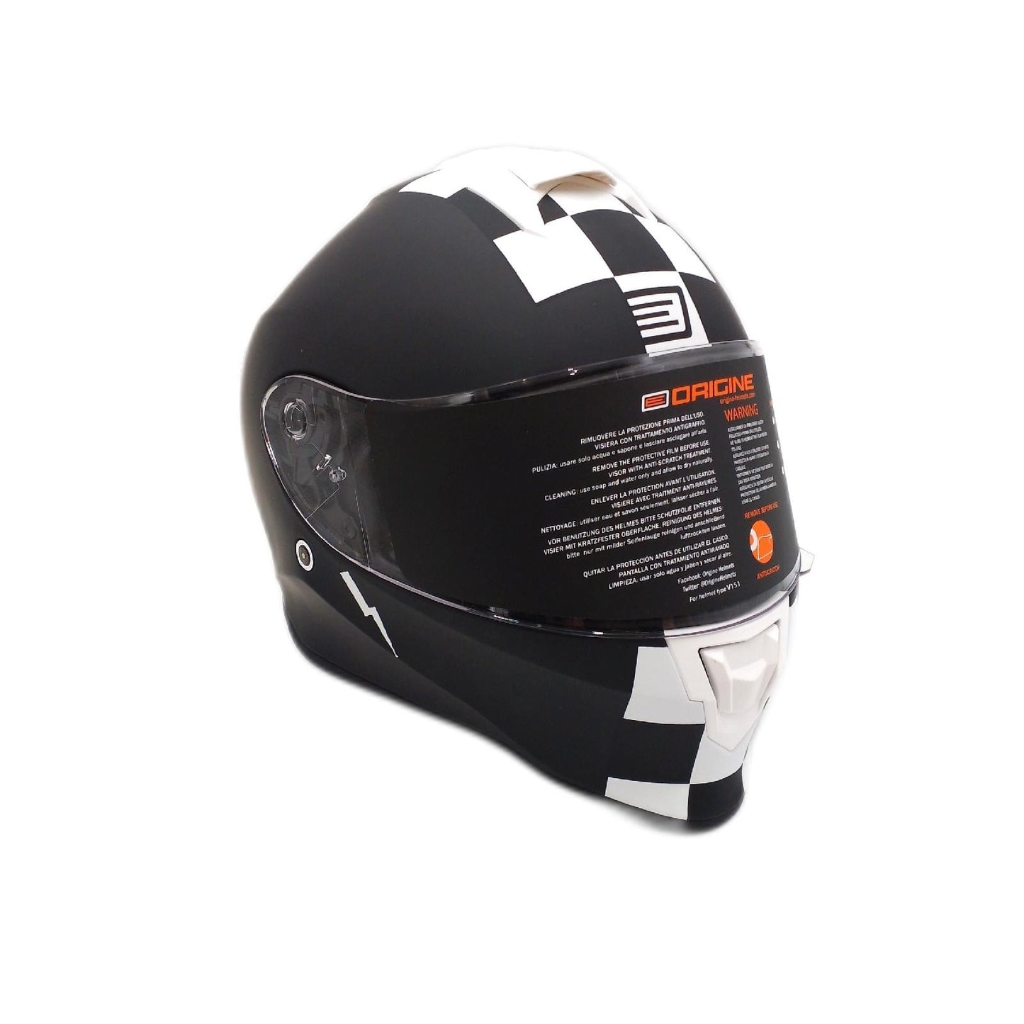 Origine Integralhelm Motorradhelm Helm Contest Matt Belüftung Komfort Sicherheit