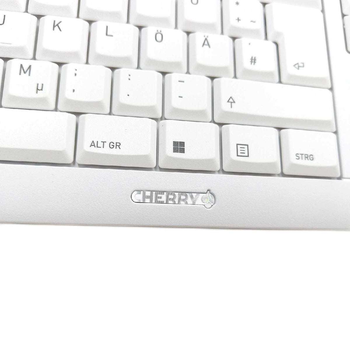 CHERRY Stream Desktop Kabellose Tastatur Deutsch QWERTZ Weiss ohne Maus ohne Dongle
