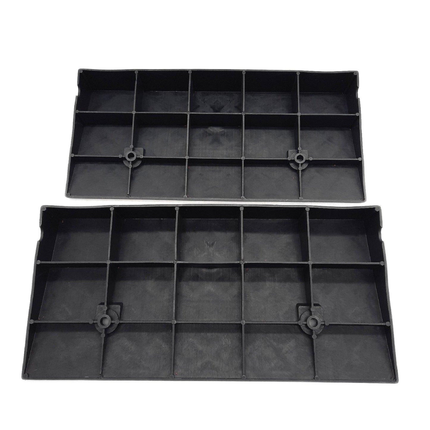 QWORK 2 Stück Bremsrampe aus Kunststoff für Rollstühle und Motorräder 49 x 27 x 7 cm",