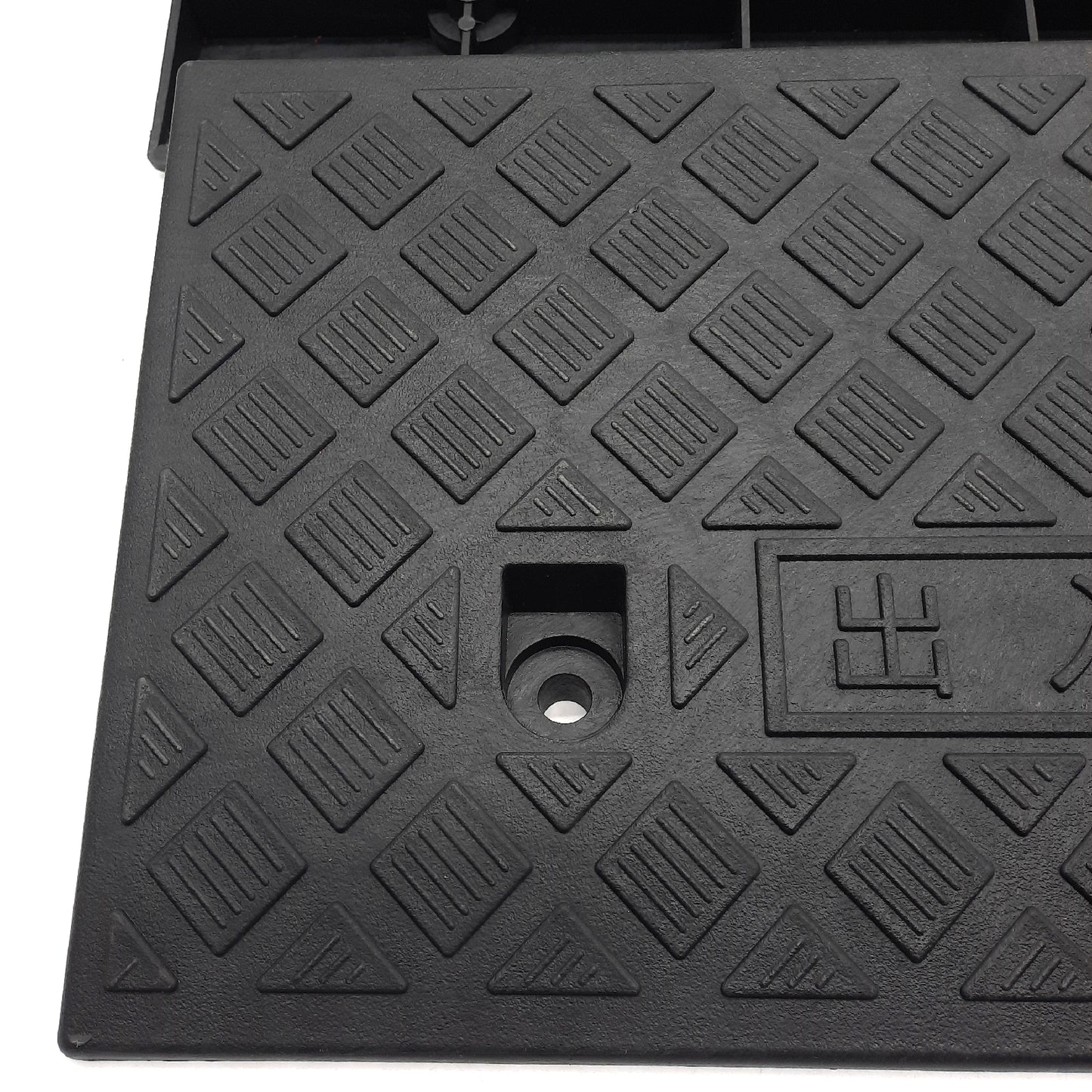 QWORK 2 Stück Bremsrampe aus Kunststoff für Rollstühle und Motorräder 49 x 27 x 7 cm",