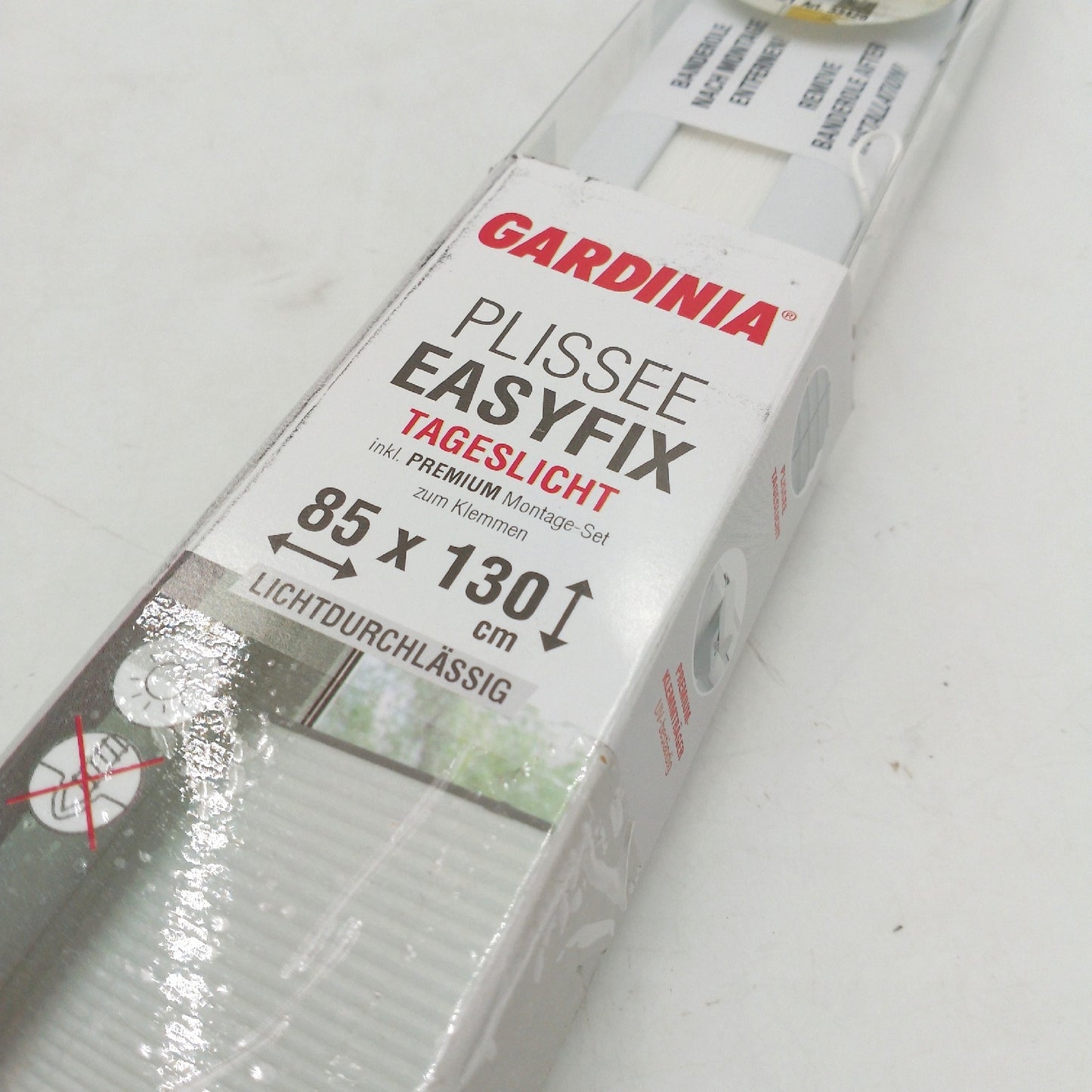 Gardinia Plissee Fensterdekoration Sonnenschutz Easyfix Blickdicht Faltrollo zum