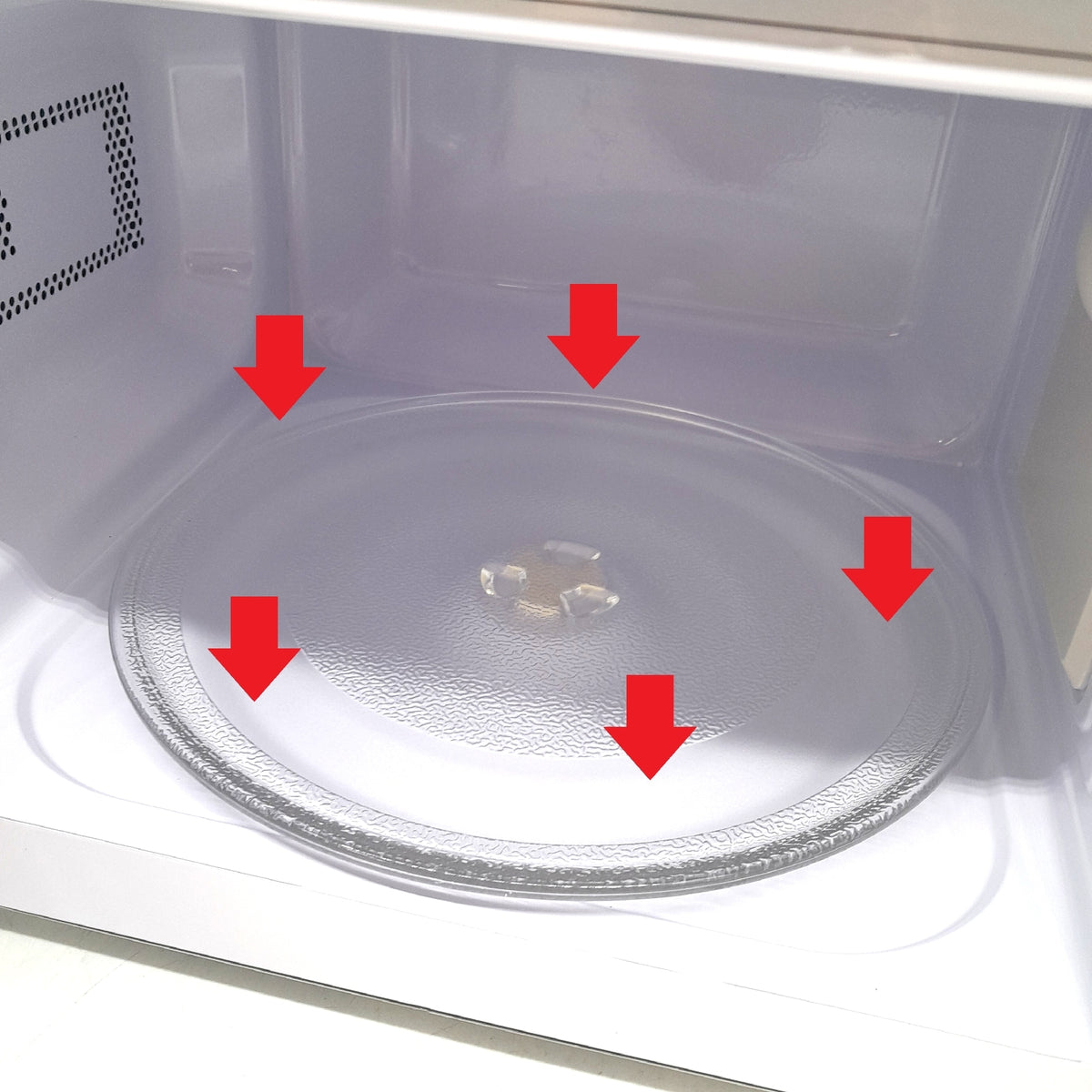 Comfee CMSRO 20 di rd Retro Mikrowelle Plastikring Dreh fehlt