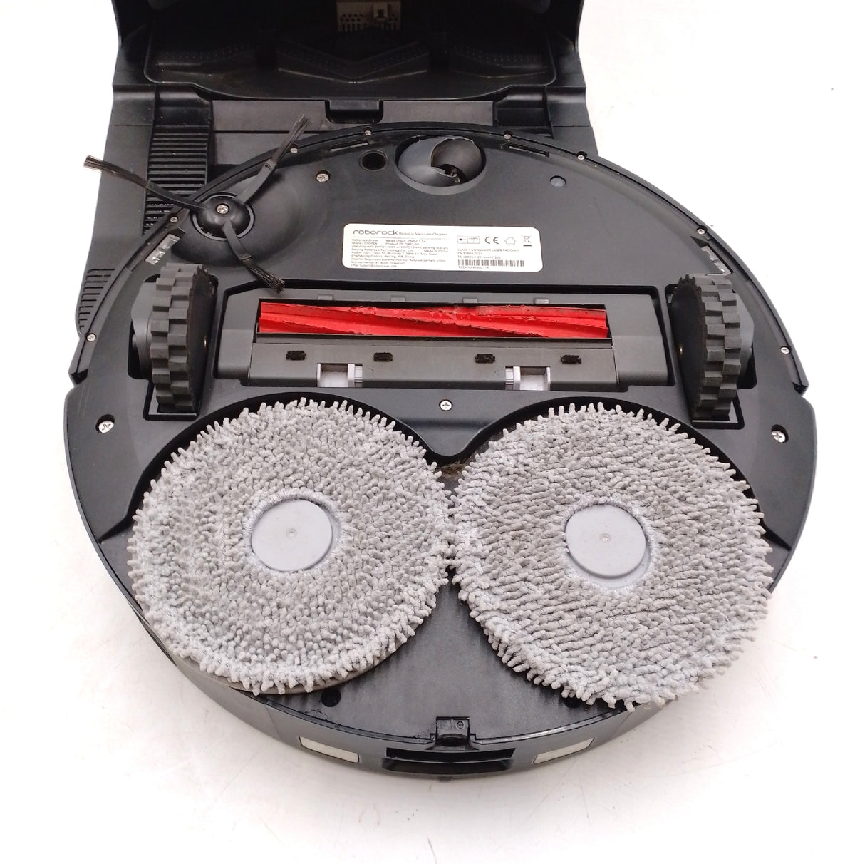 Roborock Qrevo Saugroboter mit Wischfunktion Absaugstation 5500 Pa Staubbeutel Katzemotiv
