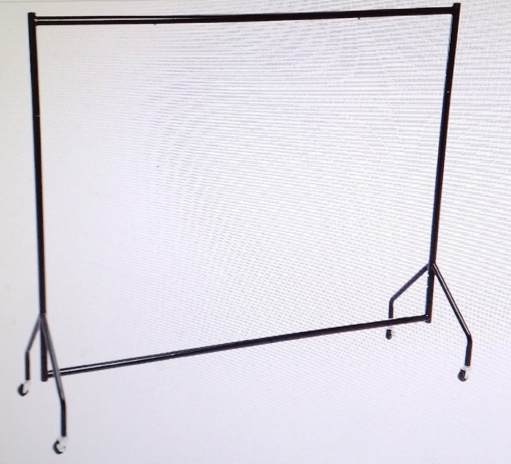 Amazon Basics Kleiderstange strapazierfähig 182 x 152 cm Schwarz robuste Garderobe Kleiderständer