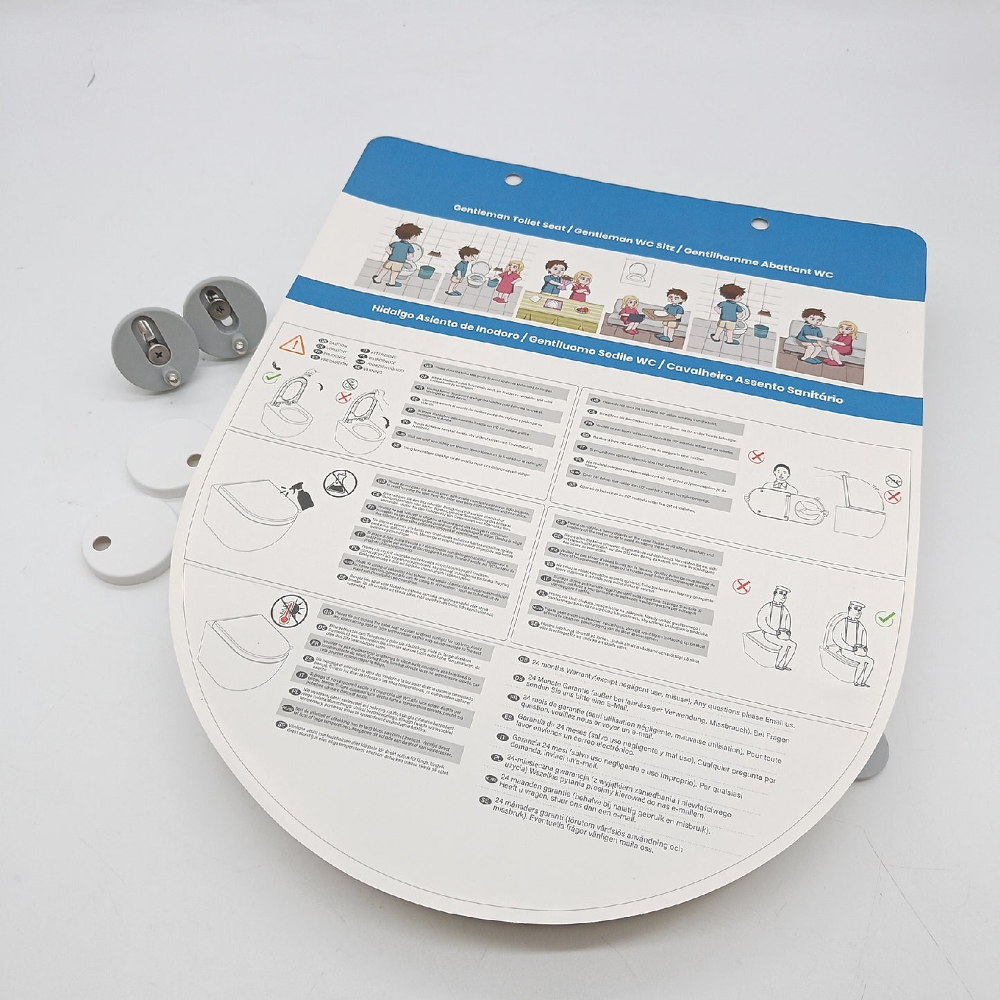 YEAUPE PRO Toilettendeckel Absenkautomatik D Form WC-Sitz einfache Montage